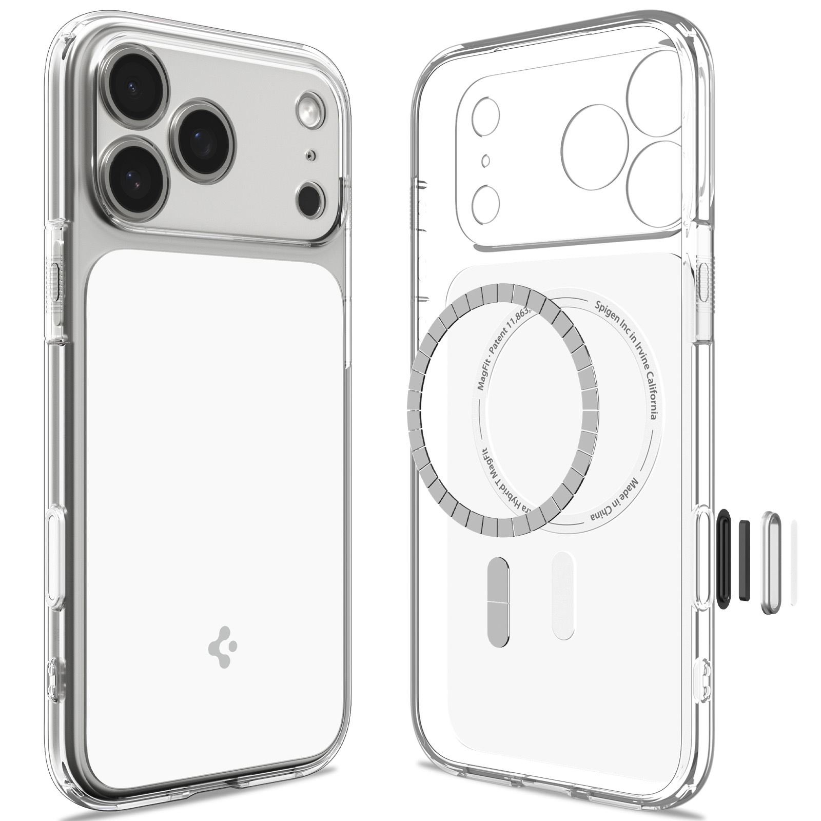 Spigen Ultra Hybrid T MagSafe, glossy white - iPhone 18 Pro/17 Pro (2)