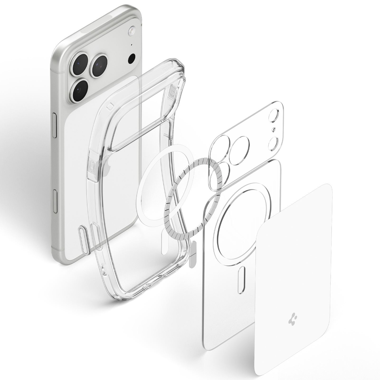 Spigen Ultra Hybrid T MagSafe, glossy white - iPhone 18 Pro/17 Pro (7)