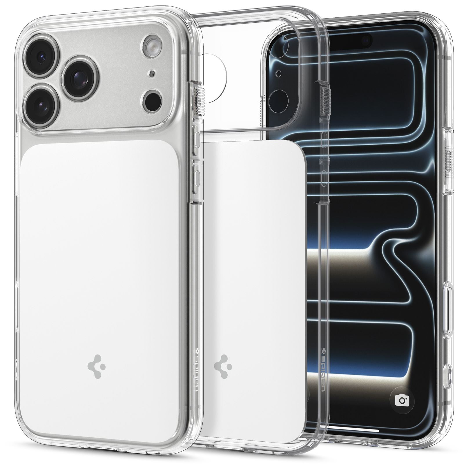 Spigen Ultra Hybrid T MagSafe, glossy white - iPhone 18 Pro/17 Pro