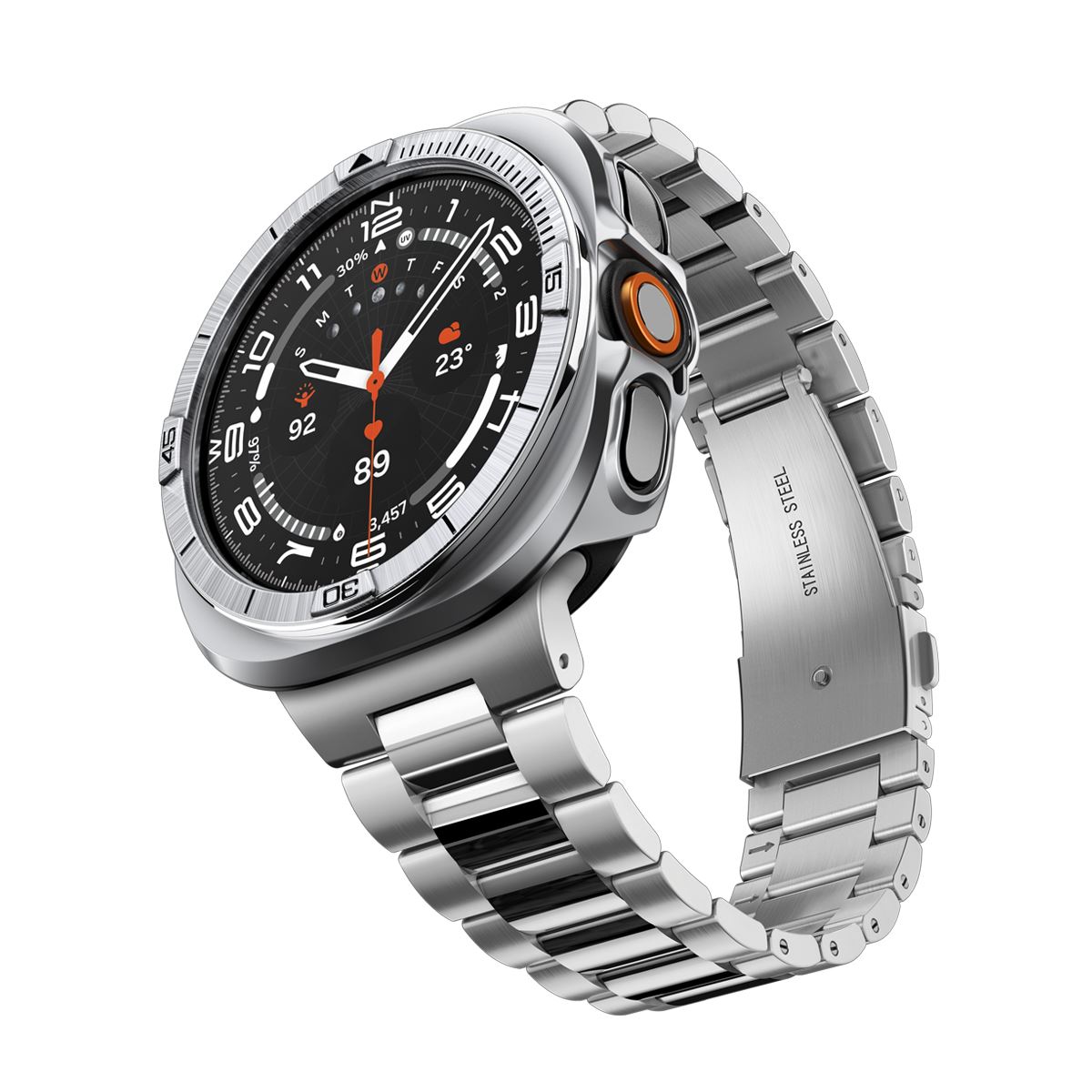 Spigen Bezel Tune Pro (Pilot), silver - Samsung Galaxy Watch Ultra 2 47mm (2)
