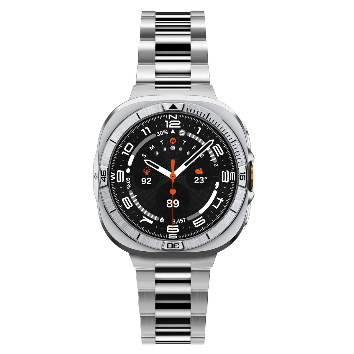 Spigen Bezel Tune Pro (Pilot), silver - Samsung Galaxy Watch Ultra 2 47mm (8)