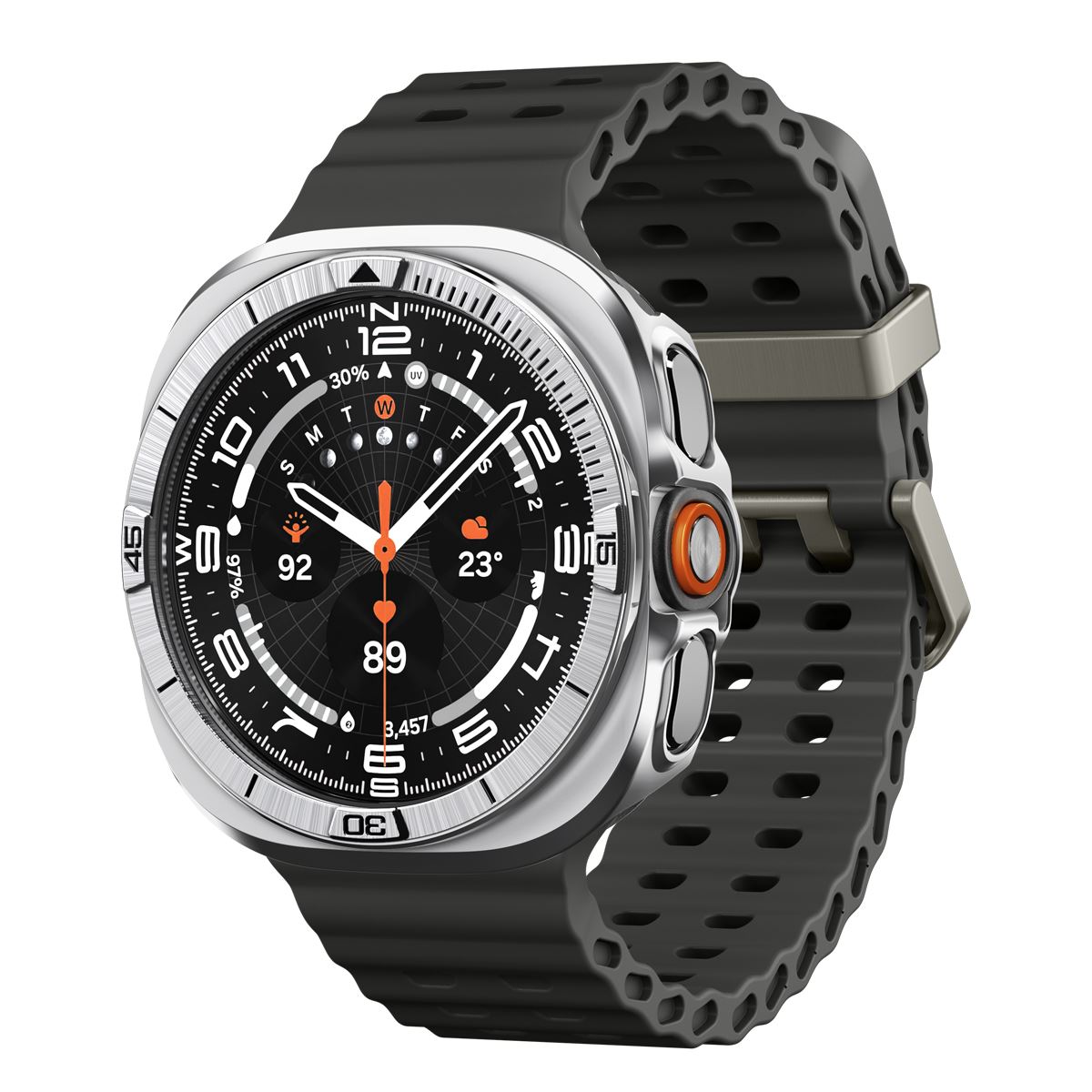 Spigen Bezel Tune Pro (Pilot), silver - Samsung Galaxy Watch Ultra 2 47mm
