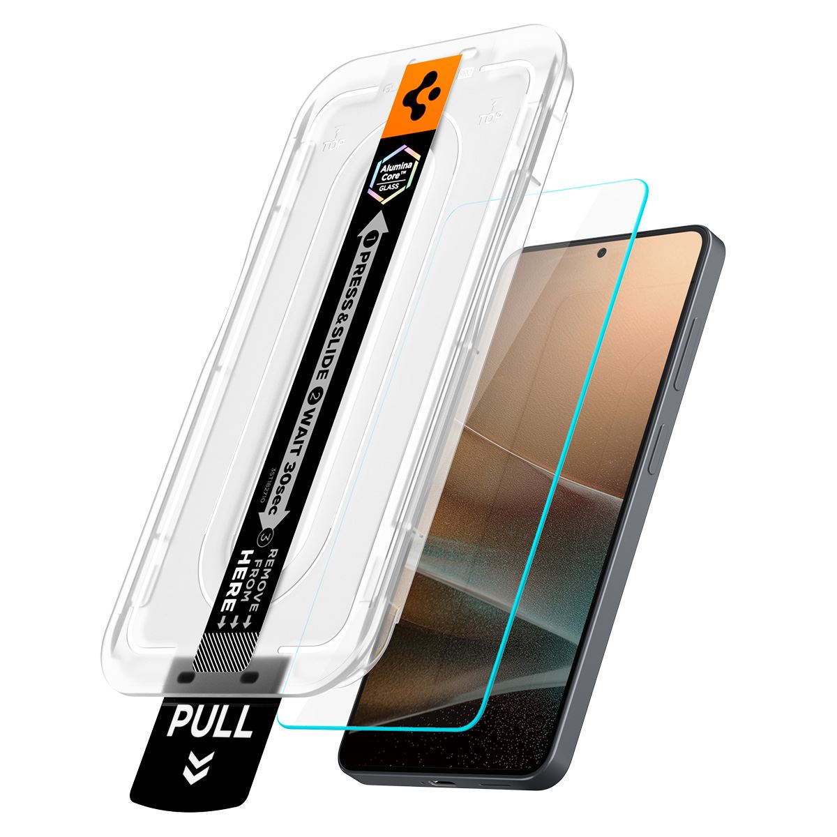 Spigen Glass tR EZ Fit Pro (Anti Reflection) 2 Pack, transparency - Samsung Galaxy S26+ (6)