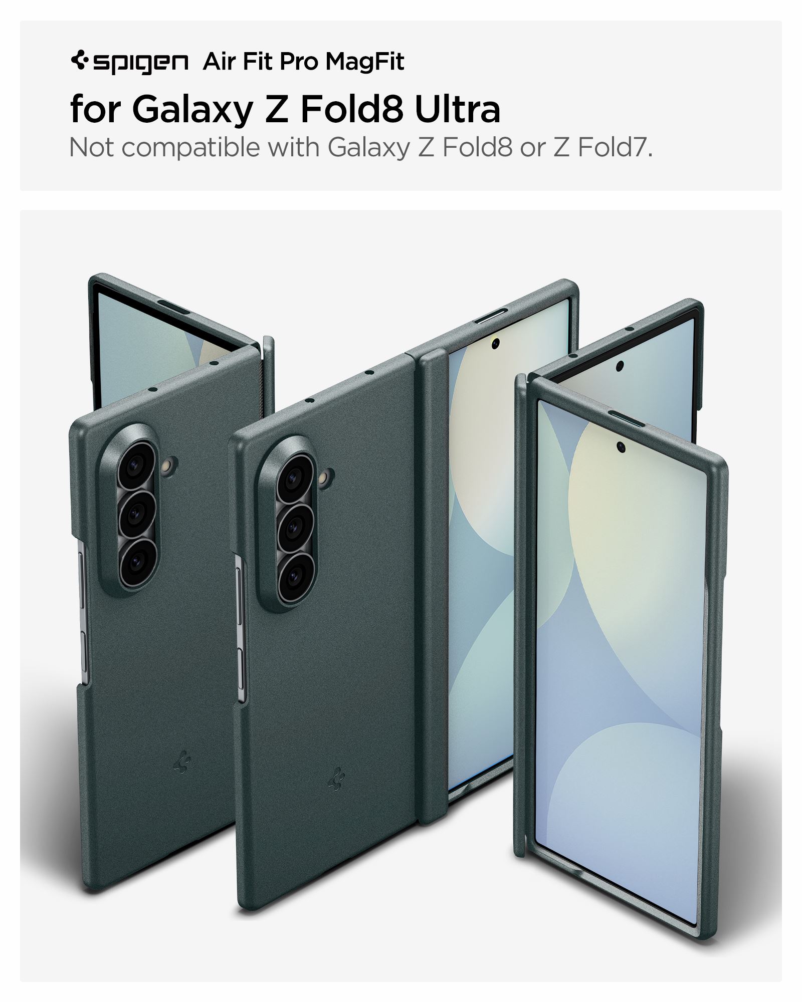 Spigen Air Fit Pro MagSafe, abyss green - Samsung Galaxy Z Fold8 Ultra (19)