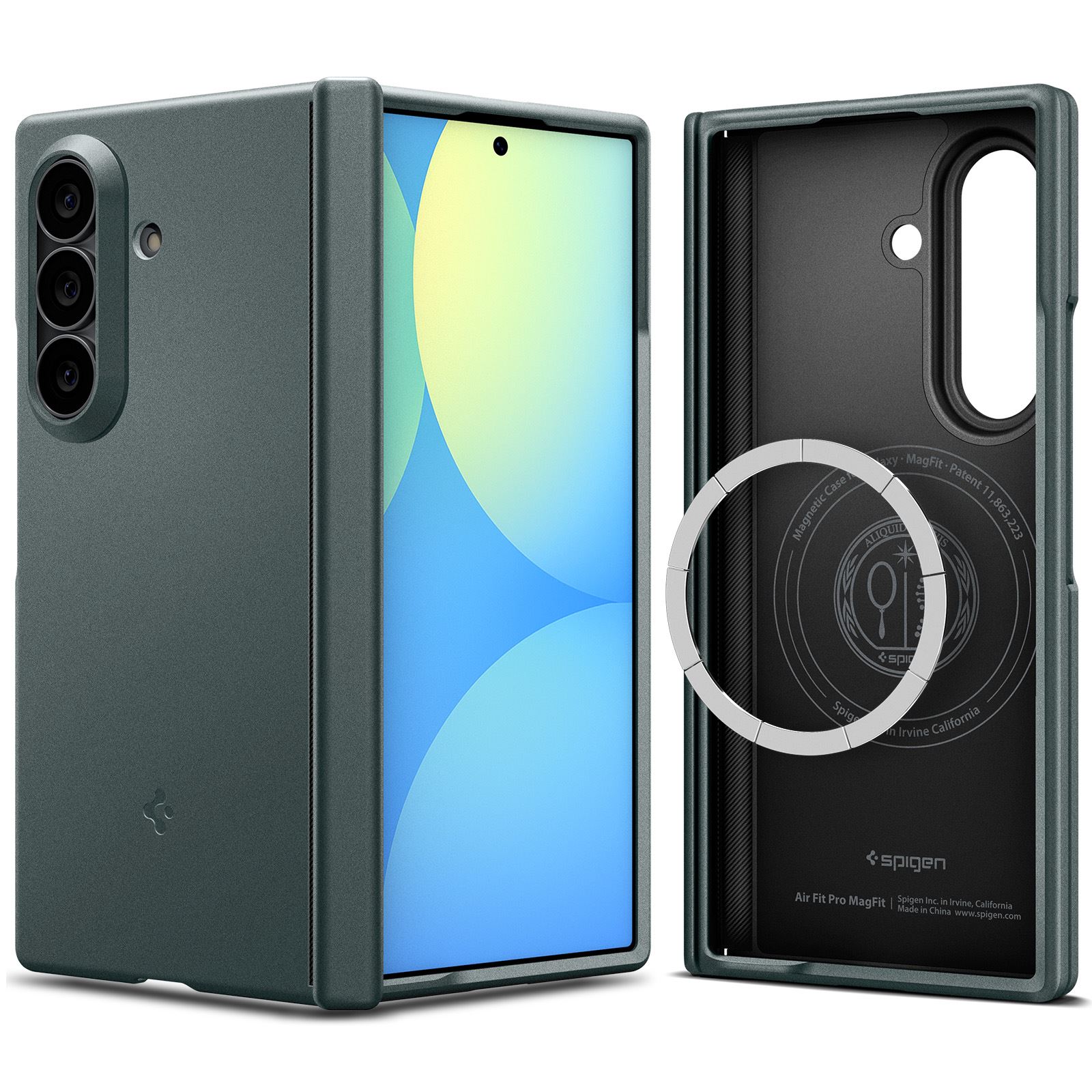 Spigen Air Fit Pro MagSafe, abyss green - Samsung Galaxy Z Fold8 Ultra (2)