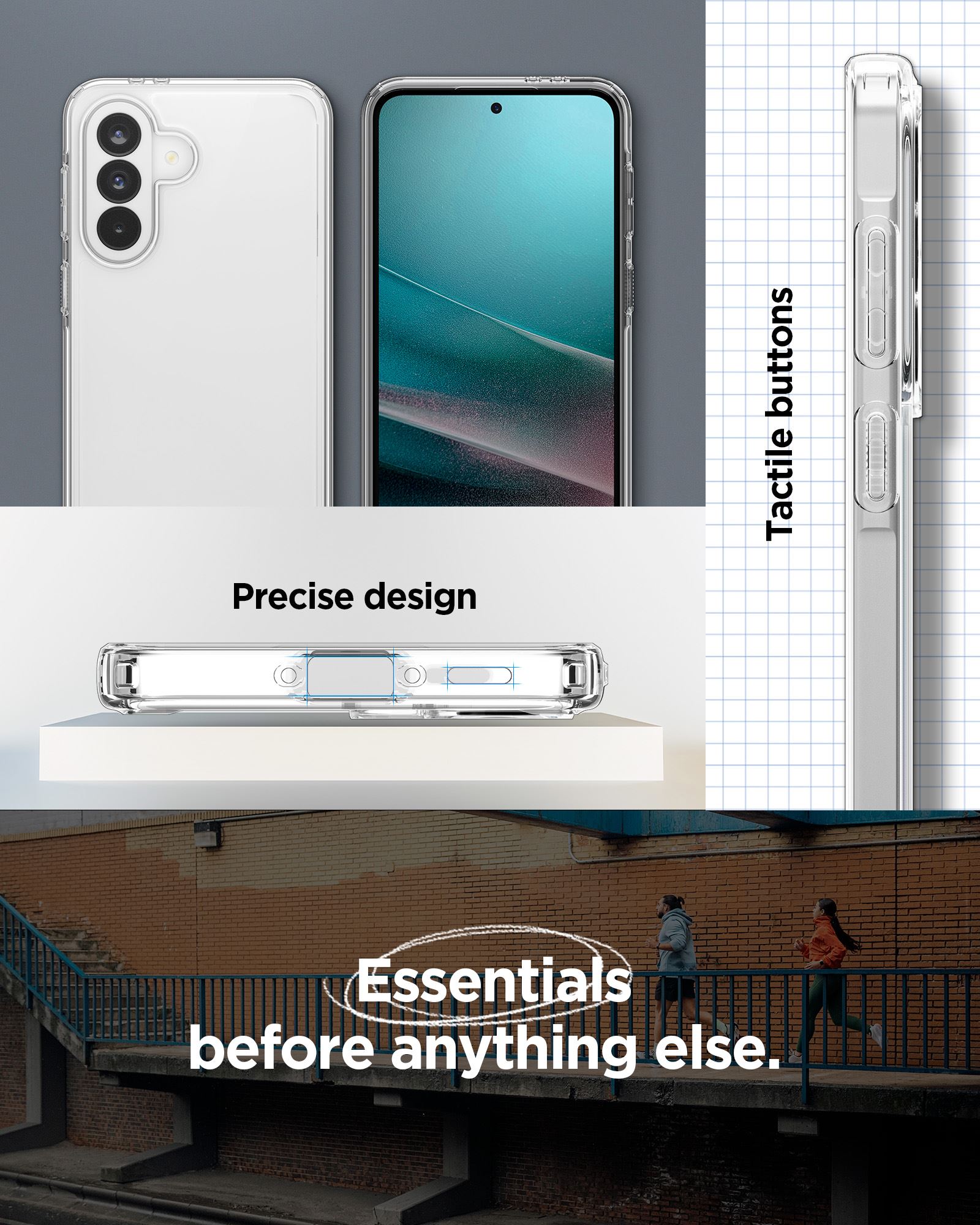 Spigen Ultra Hybrid, crystal clear - Samsung Galaxy A37 5G (14)