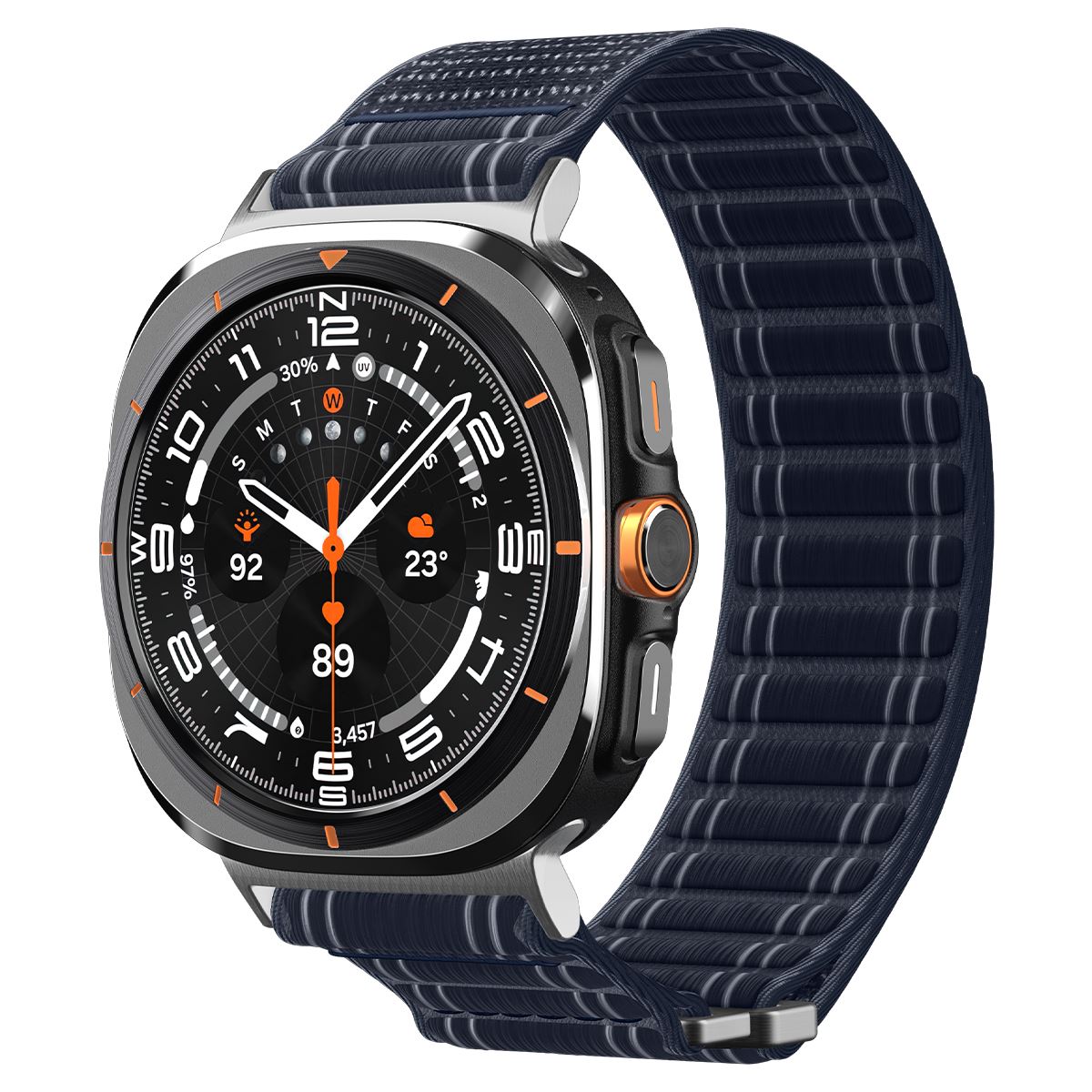 Spigen Fabric Band (hook-and-loop), navy - Samsung Galaxy Watch Ultra 47mm (1)