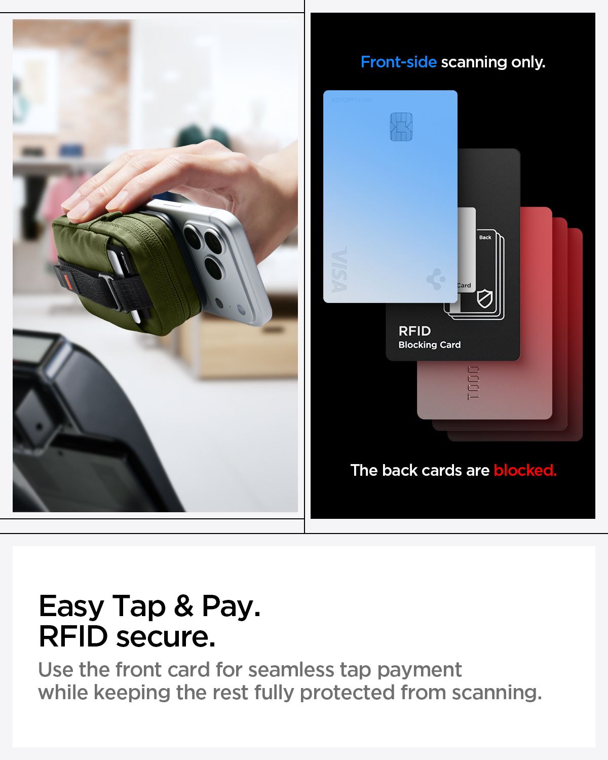 Spigen Portable Organizer Pouch TintapZip MagSafe, olive green (21)