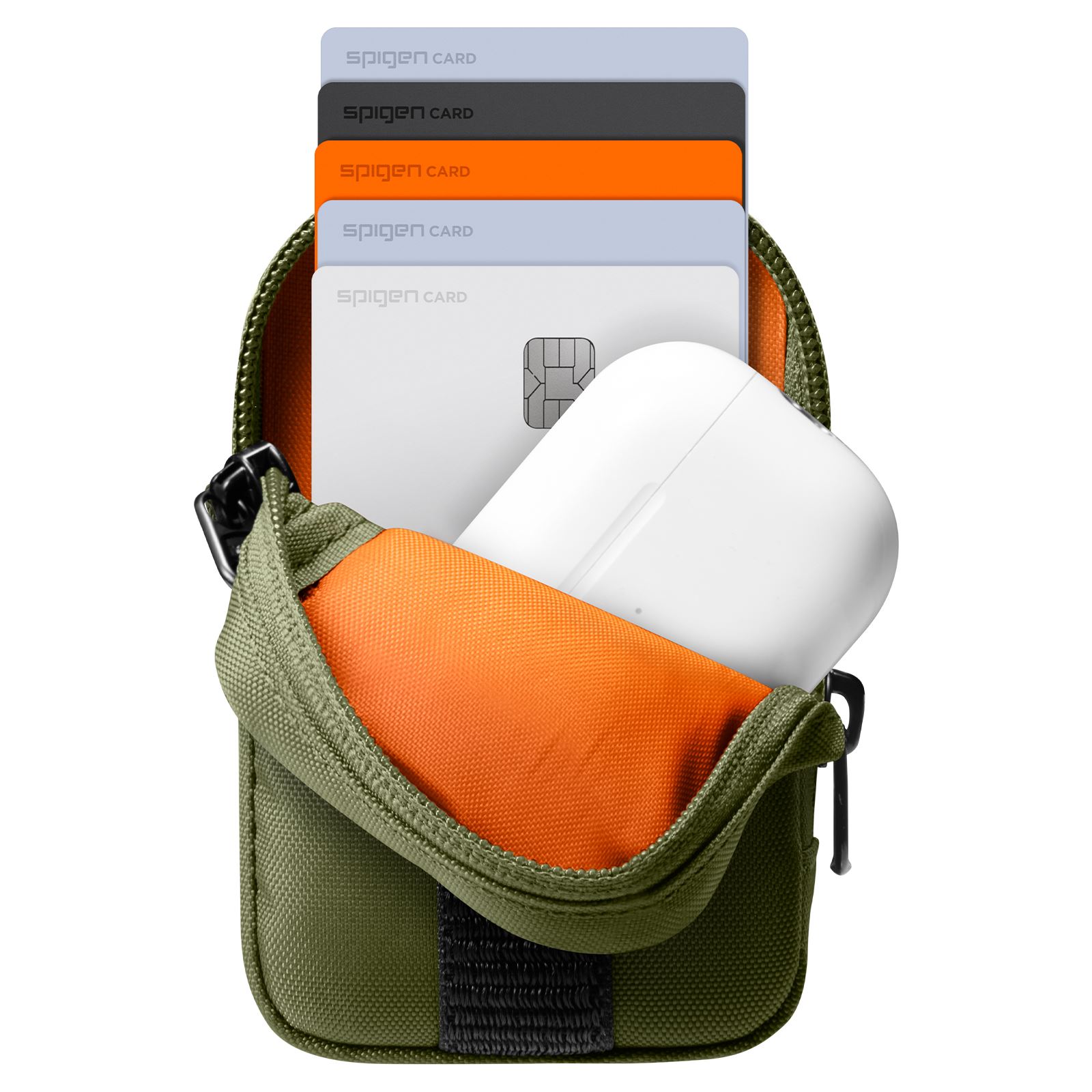 Spigen Portable Organizer Pouch TintapZip MagSafe, olive green (7)