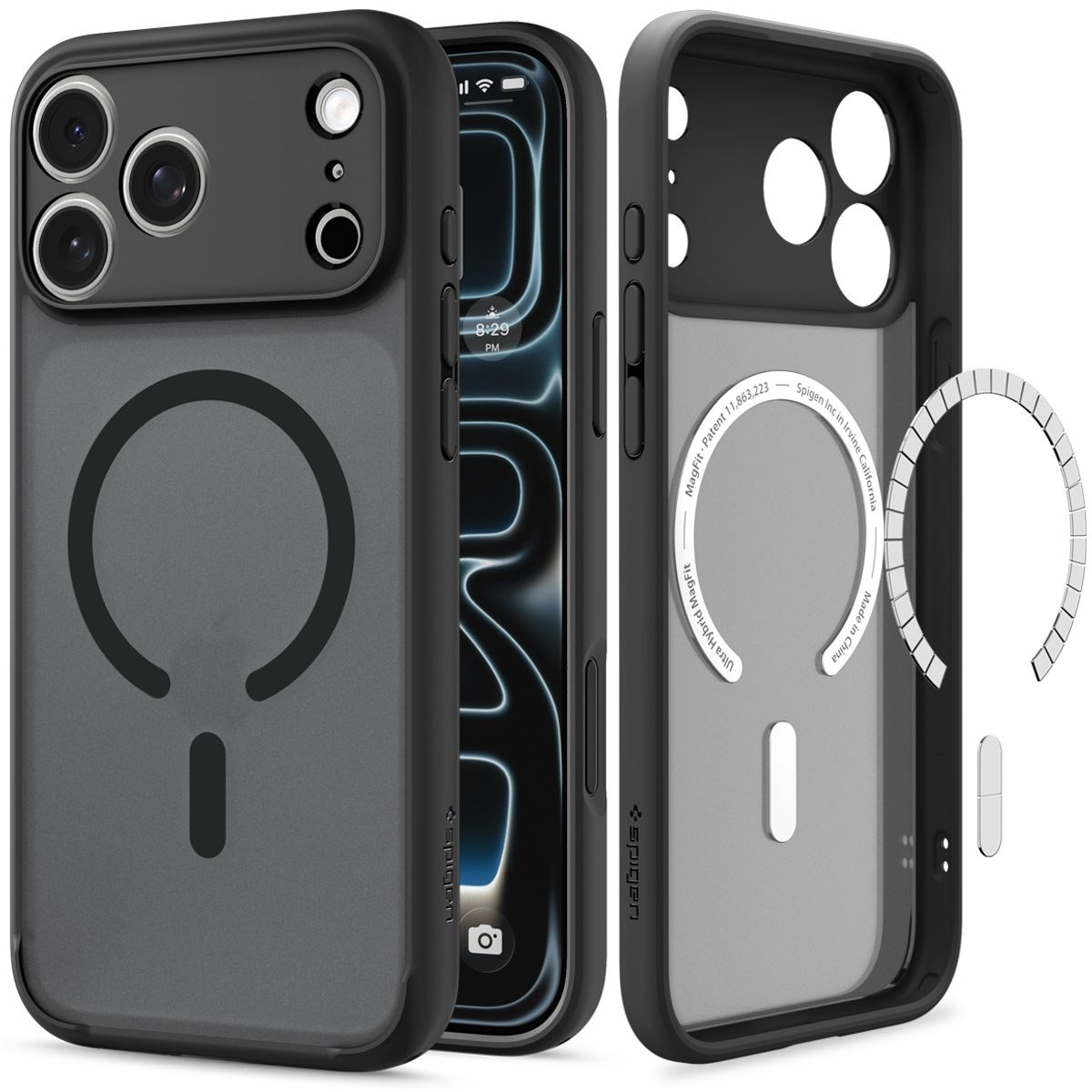 Spigen Ultra Hybrid MagSafe, frost black - iPhone 18 Pro Max/17 Pro Max