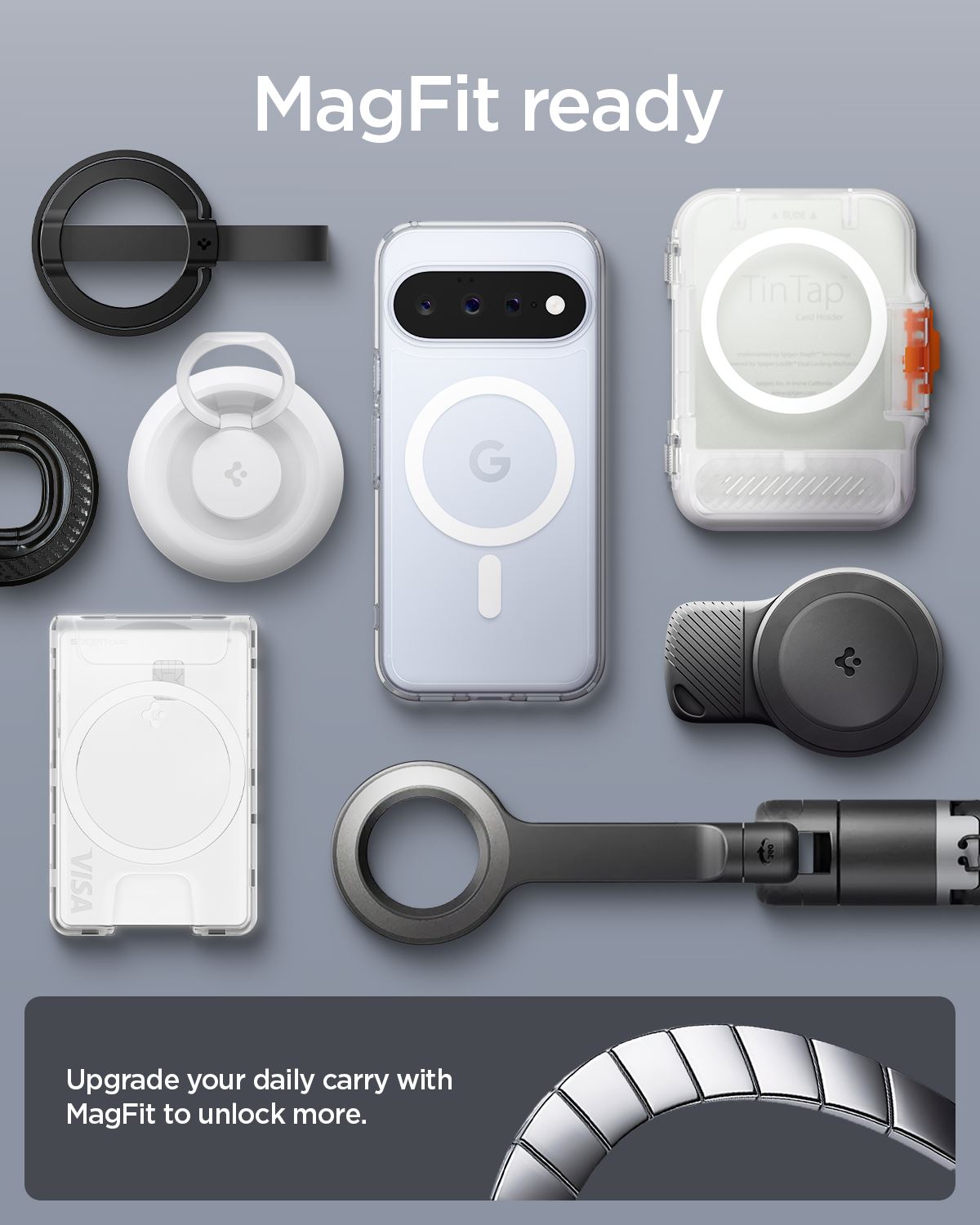 Spigen Ultra Hybrid MagSafe, clear white - Google Pixel 11 (12)
