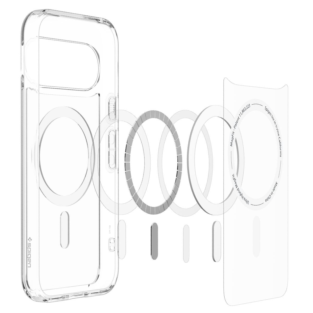 Spigen Ultra Hybrid MagSafe, clear white - Google Pixel 11 (8)