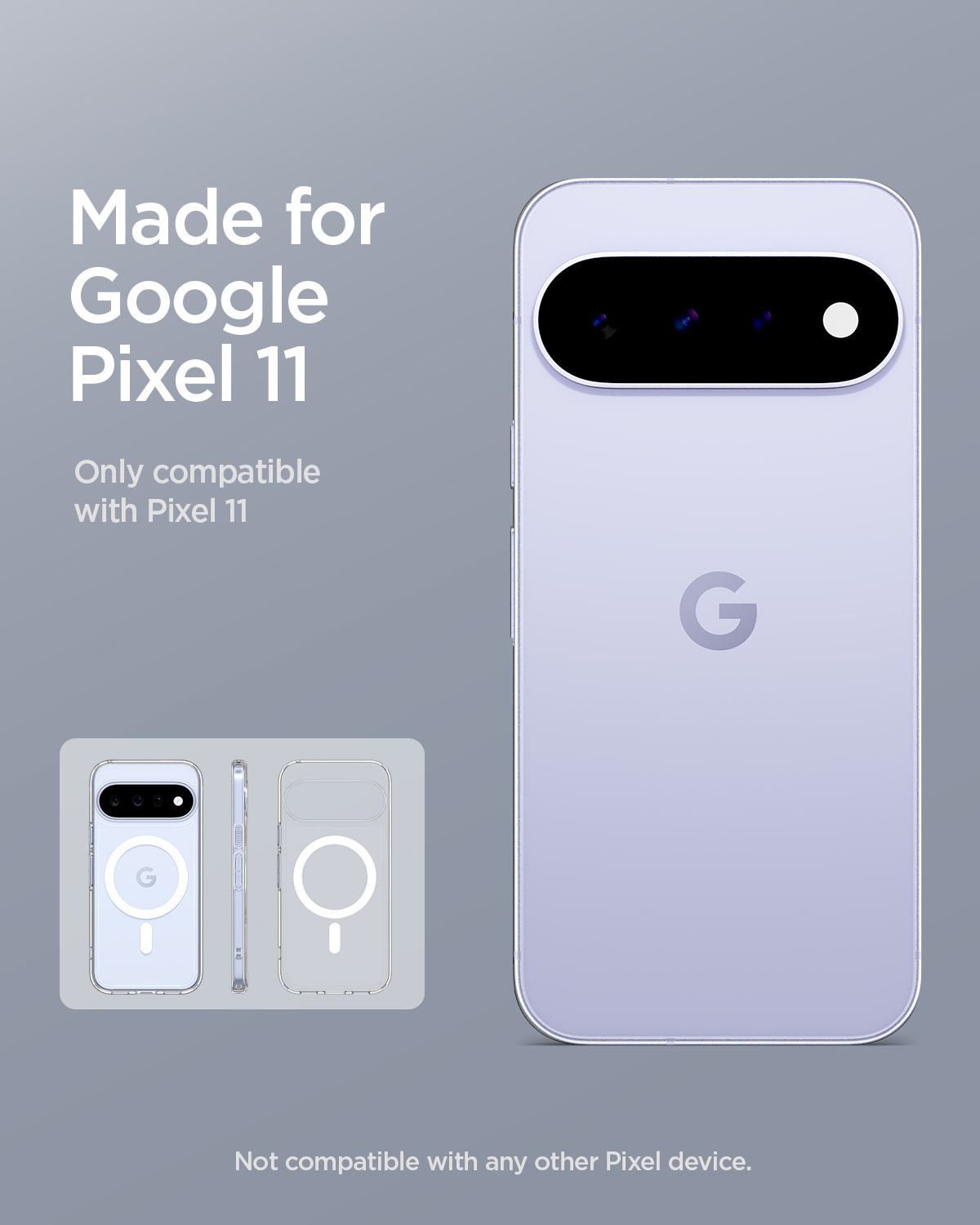 Spigen Ultra Hybrid MagSafe, clear white - Google Pixel 11 (9)