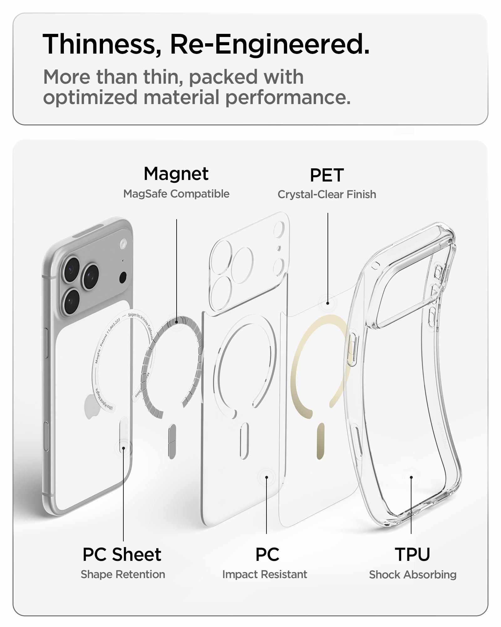 Spigen Ultra Hybrid MagSafe, clear gold - iPhone 18 Pro Max/17 Pro Max (16)