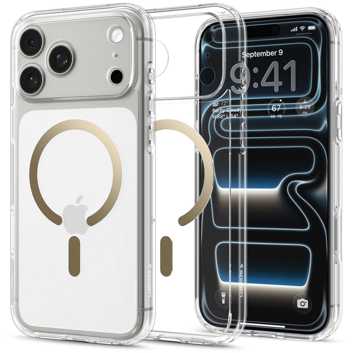 Spigen Ultra Hybrid MagSafe, clear gold - iPhone 18 Pro Max/17 Pro Max (2)