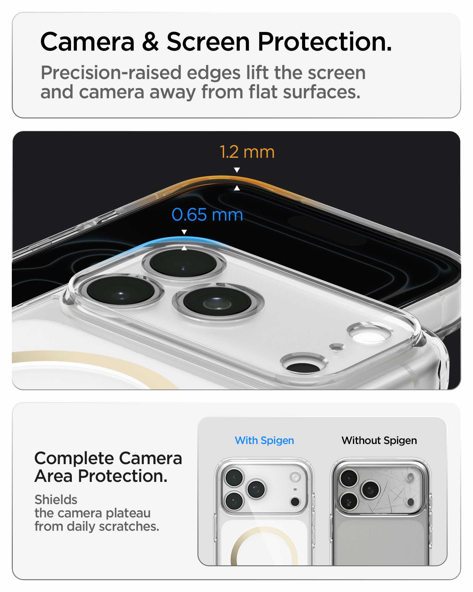 Spigen Ultra Hybrid MagSafe, clear gold - iPhone 18 Pro Max/17 Pro Max (20)