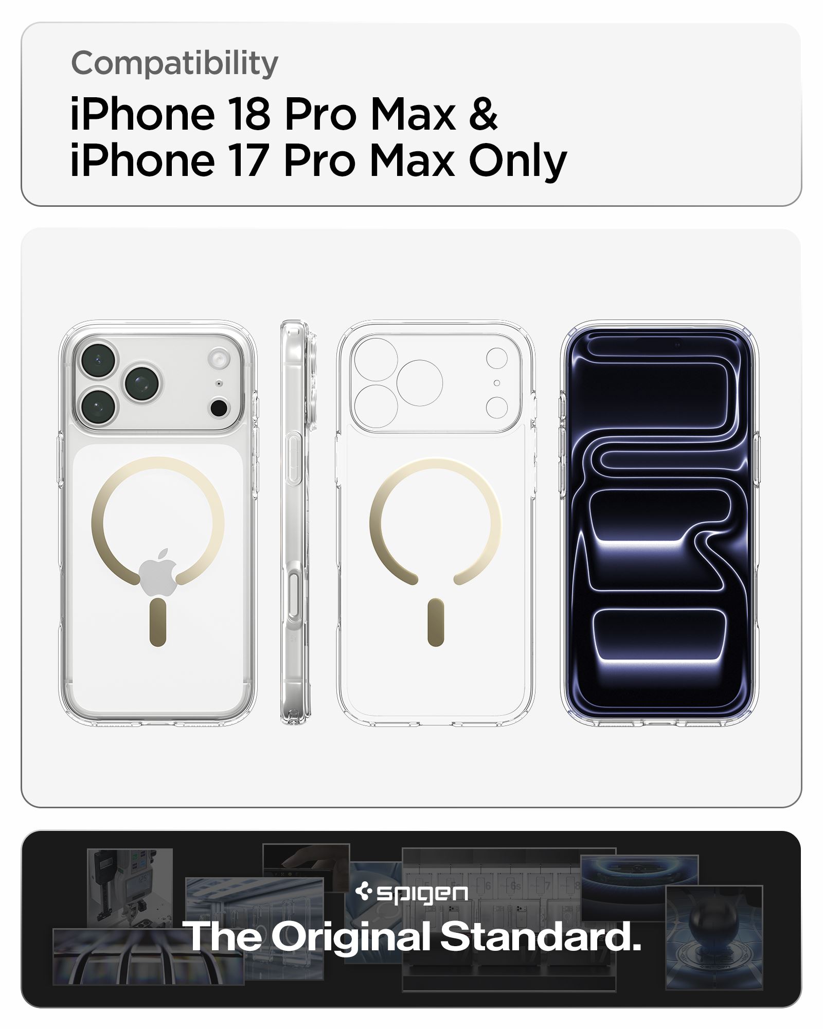 Spigen Ultra Hybrid MagSafe, clear gold - iPhone 18 Pro Max/17 Pro Max (22)