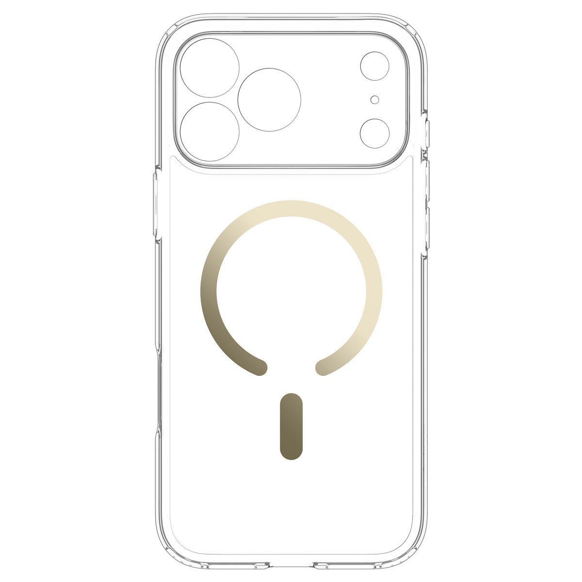 Spigen Ultra Hybrid MagSafe, clear gold - iPhone 18 Pro Max/17 Pro Max (4)