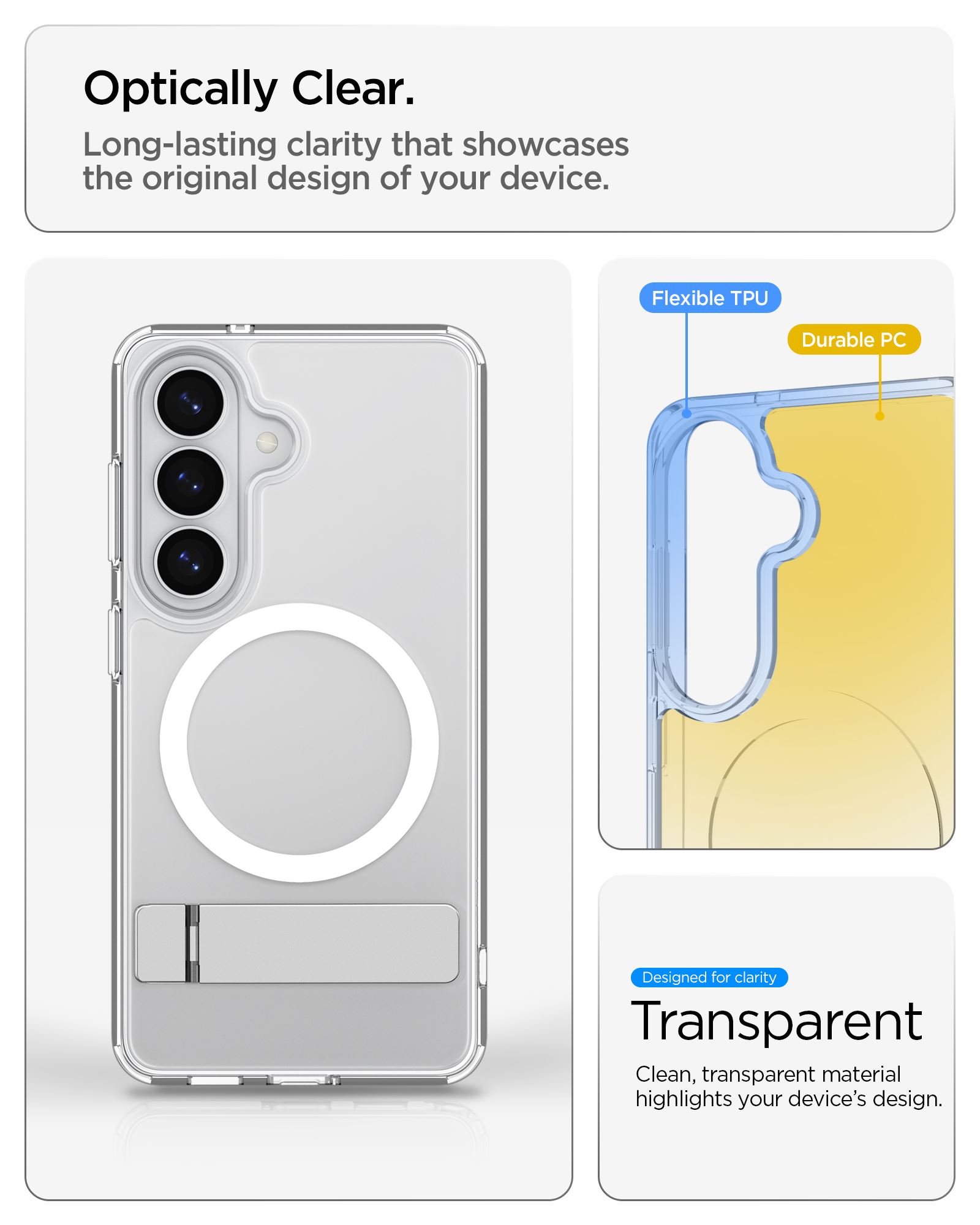 Spigen Ultra Hybrid S MagSafe, clear white - Samsung Galaxy S26 (13)