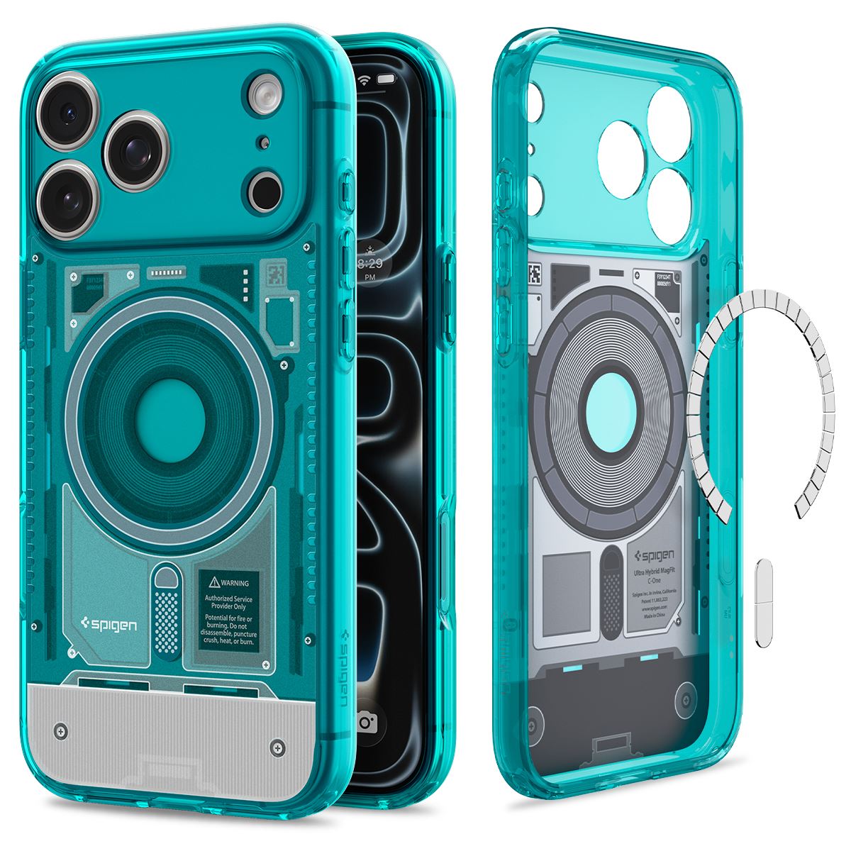 Spigen Ultra Hybrid MagSafe, c-one bondi blue - iPhone 18 Pro Max/17 Pro Max