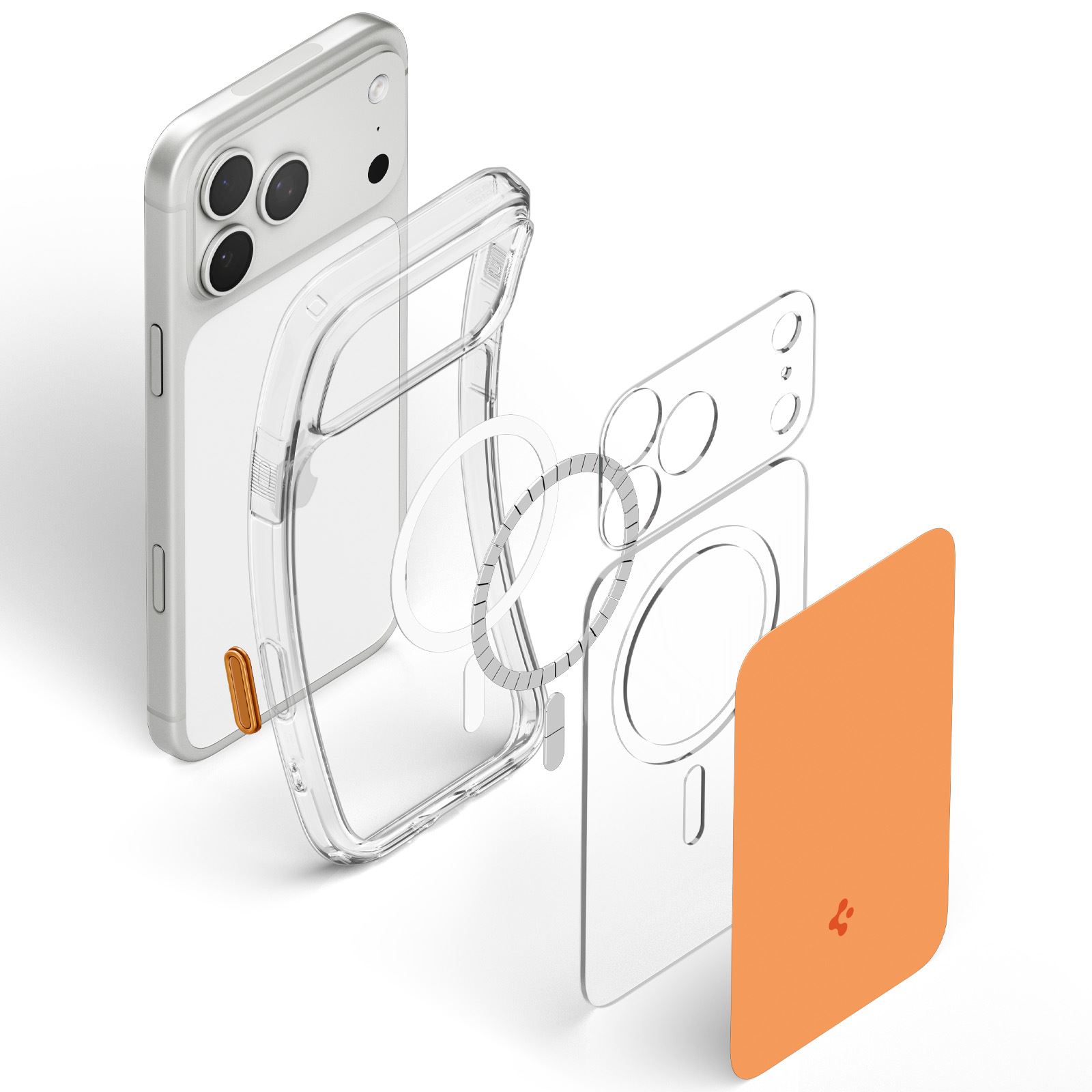 Spigen Ultra Hybrid T MagSafe, glossy orange - iPhone 18 Pro/17 Pro (7)