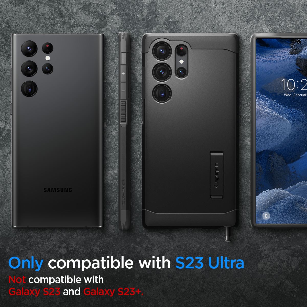 Spigen Tough Armor, black - Samsung Galaxy S23 Ultra (12)