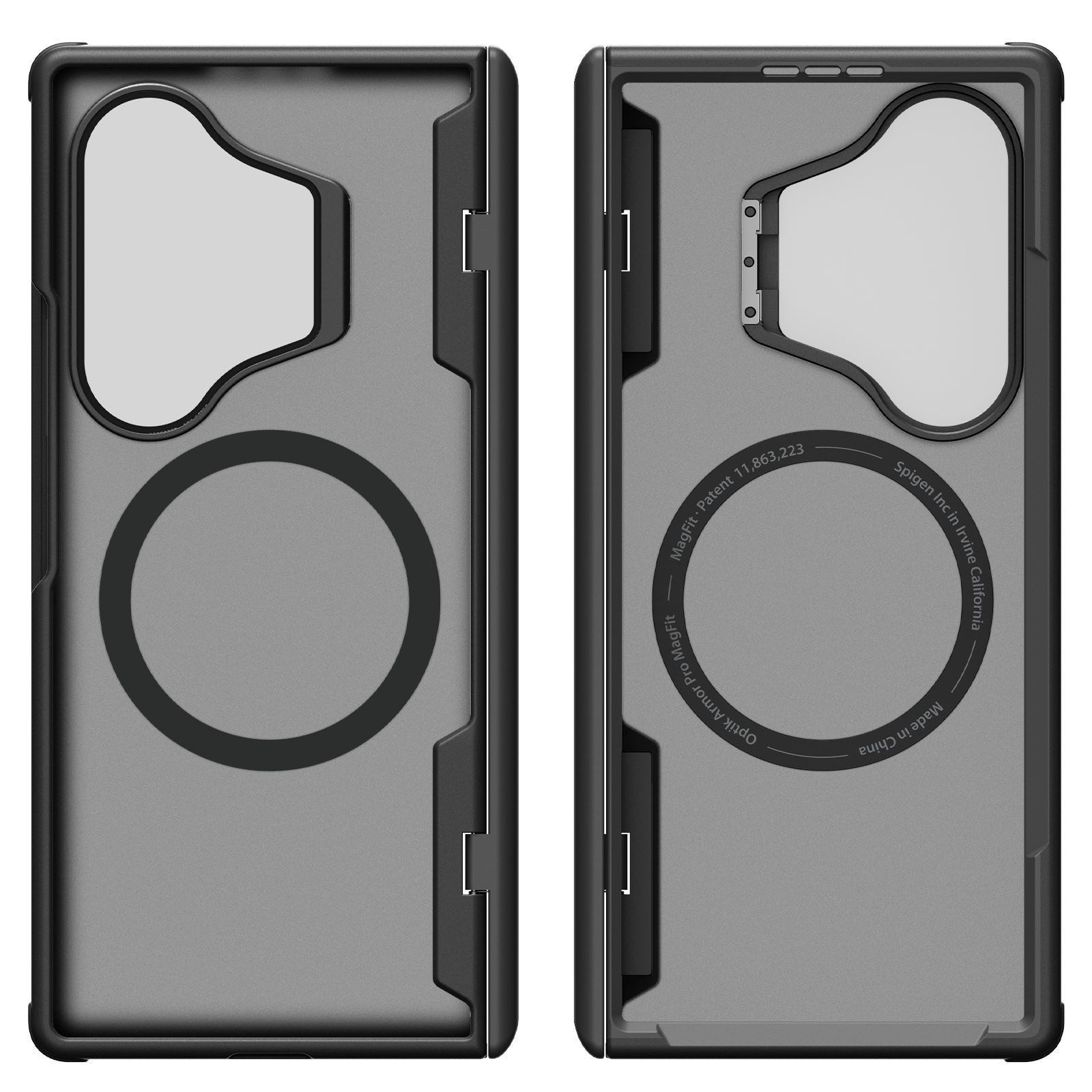 Spigen Optik Armor Pro MagSafe, black - Samsung Galaxy Z Fold8 Ultra (4)