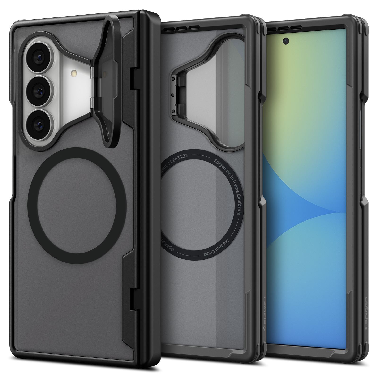 Spigen Optik Armor Pro MagSafe, black - Samsung Galaxy Z Fold8 Ultra