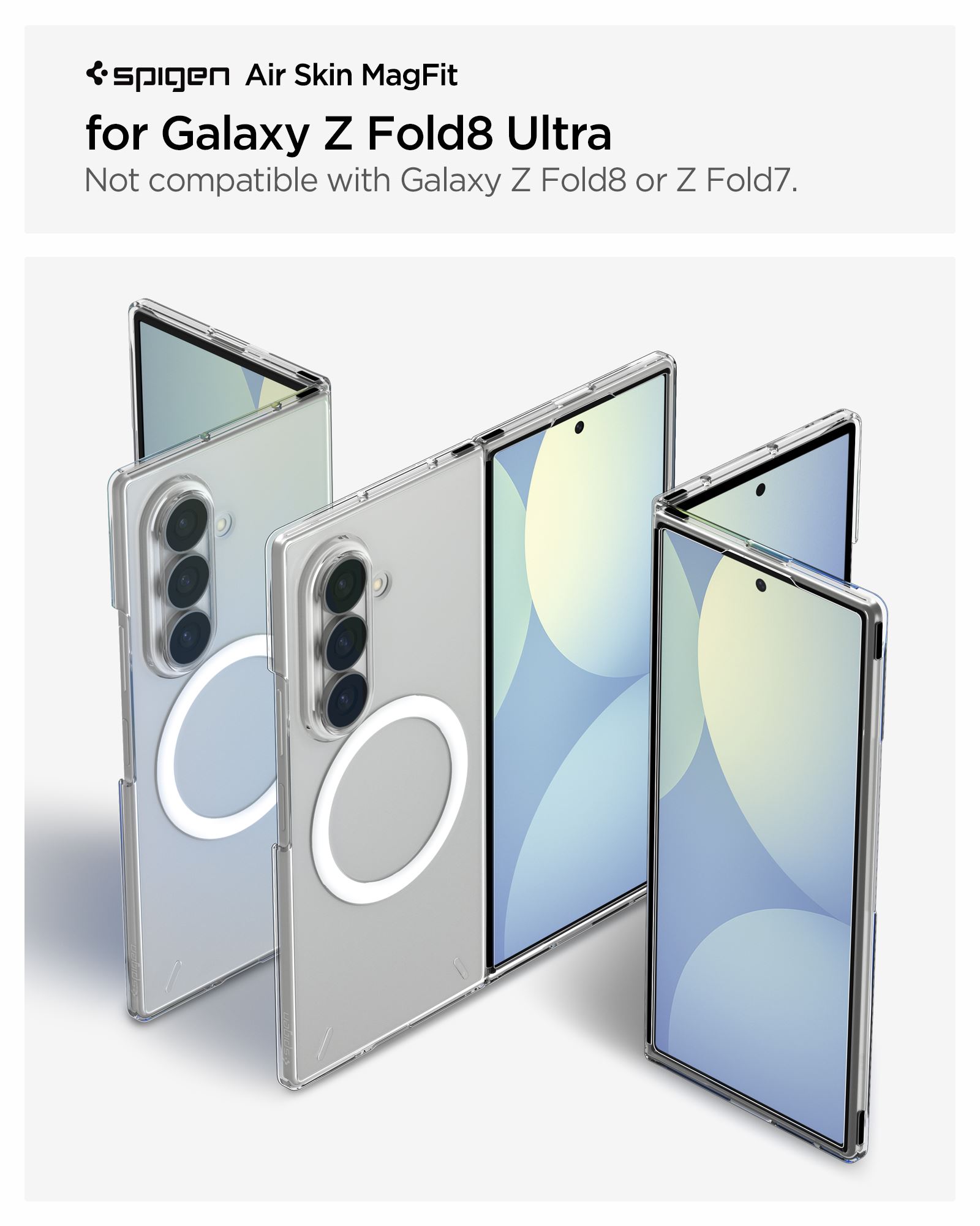 Spigen Air Skin MagSafe, clear white - Samsung Galaxy Z Fold8 Ultra (11)