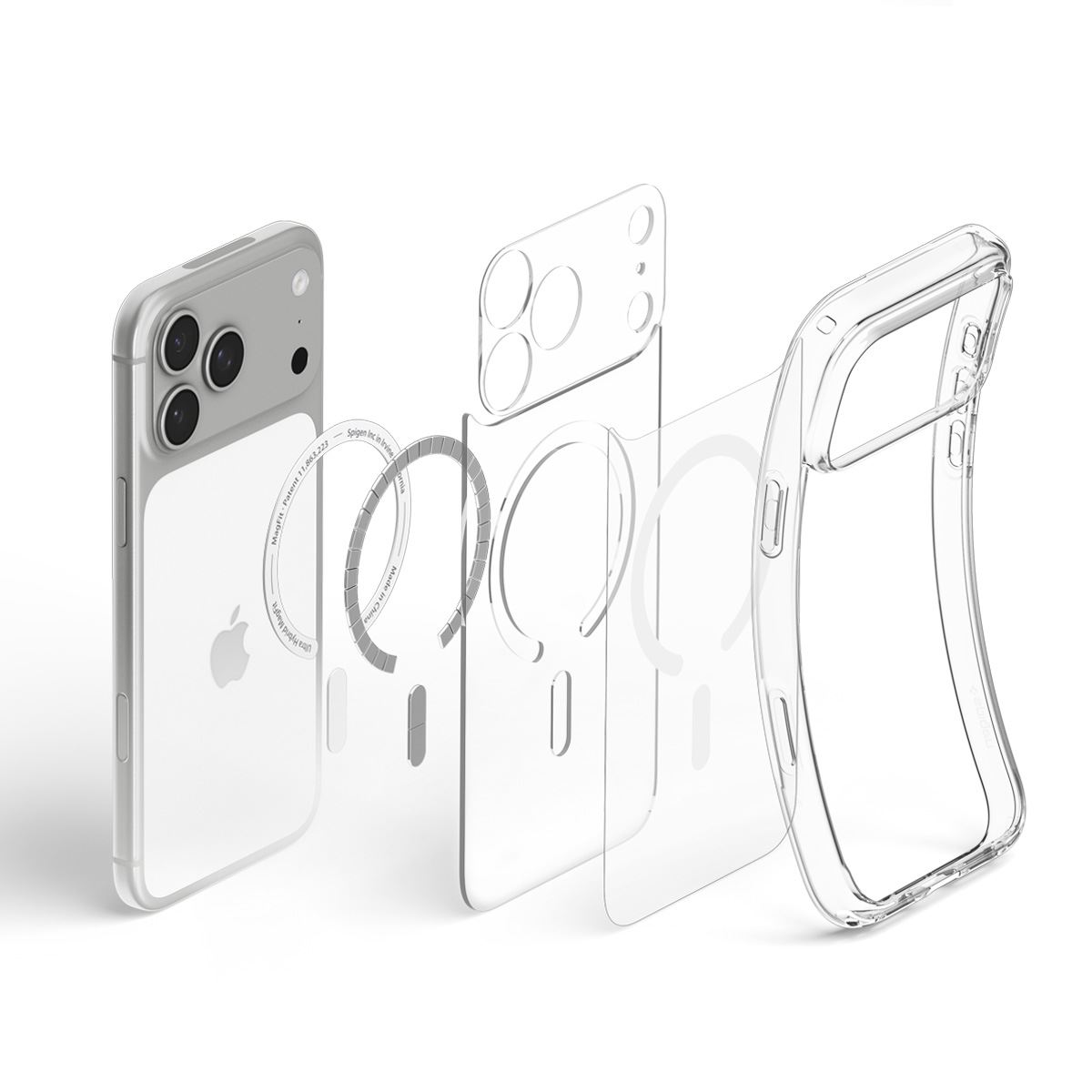 Spigen Ultra Hybrid MagSafe, clear white - iPhone 18 Pro/17 Pro (10)