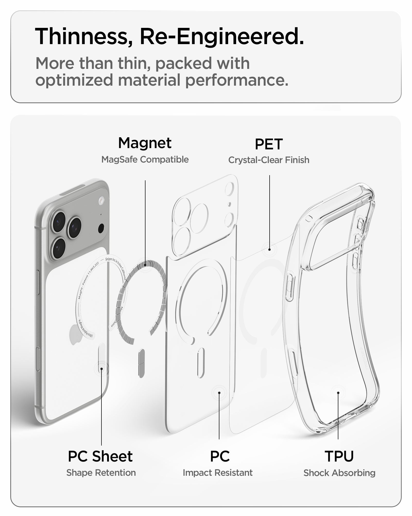 Spigen Ultra Hybrid MagSafe, clear white - iPhone 18 Pro/17 Pro (16)