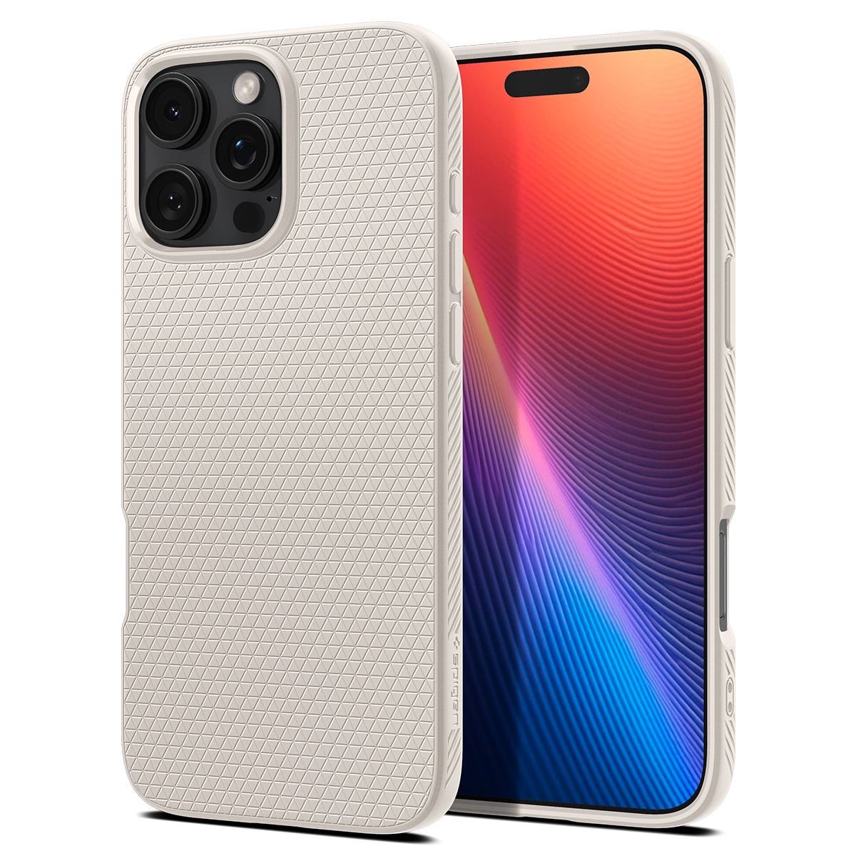 Spigen Liquid Air, natural titanium - iPhone 16 Pro Max (1)