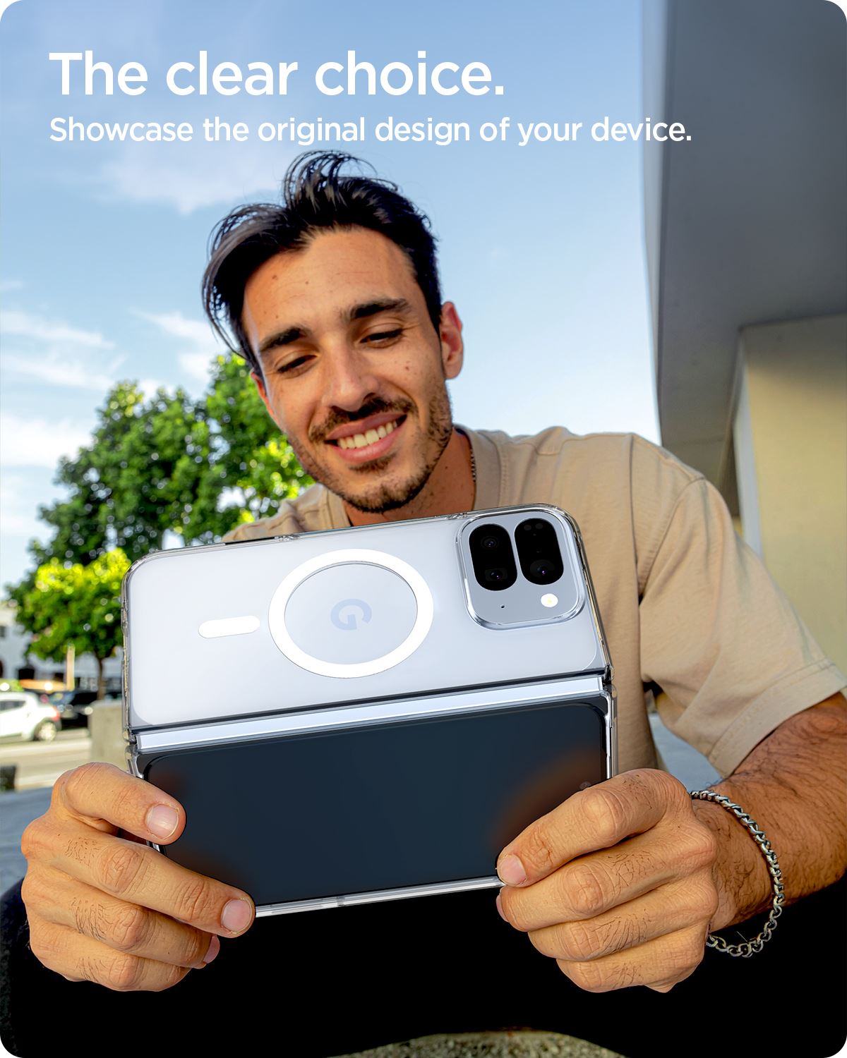 Spigen Ultra Hybrid MagSafe, clear white - Google Pixel 10 Pro Fold (20)