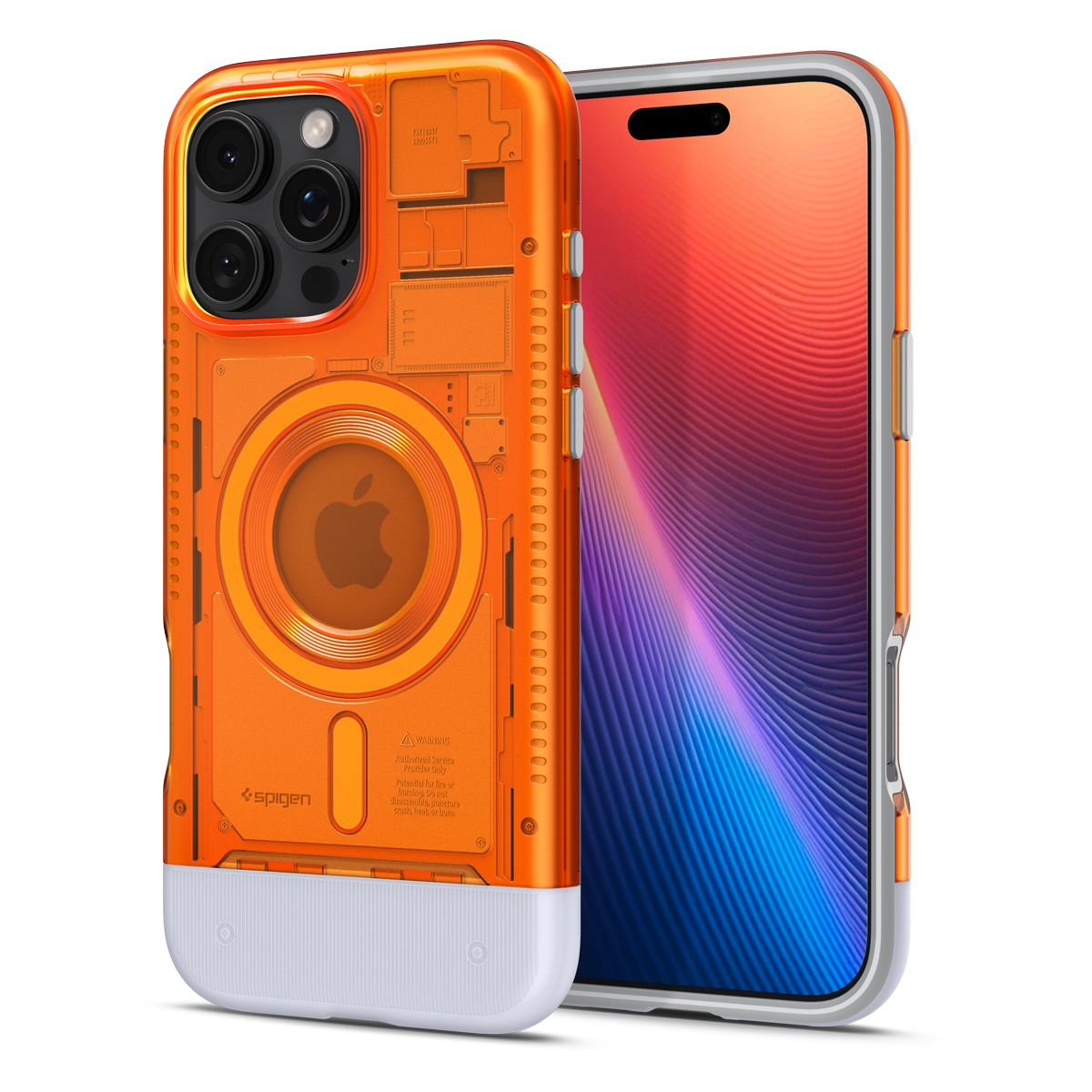 Spigen Classic C1 MagSafe, tangerine - iPhone 16 Pro (1)