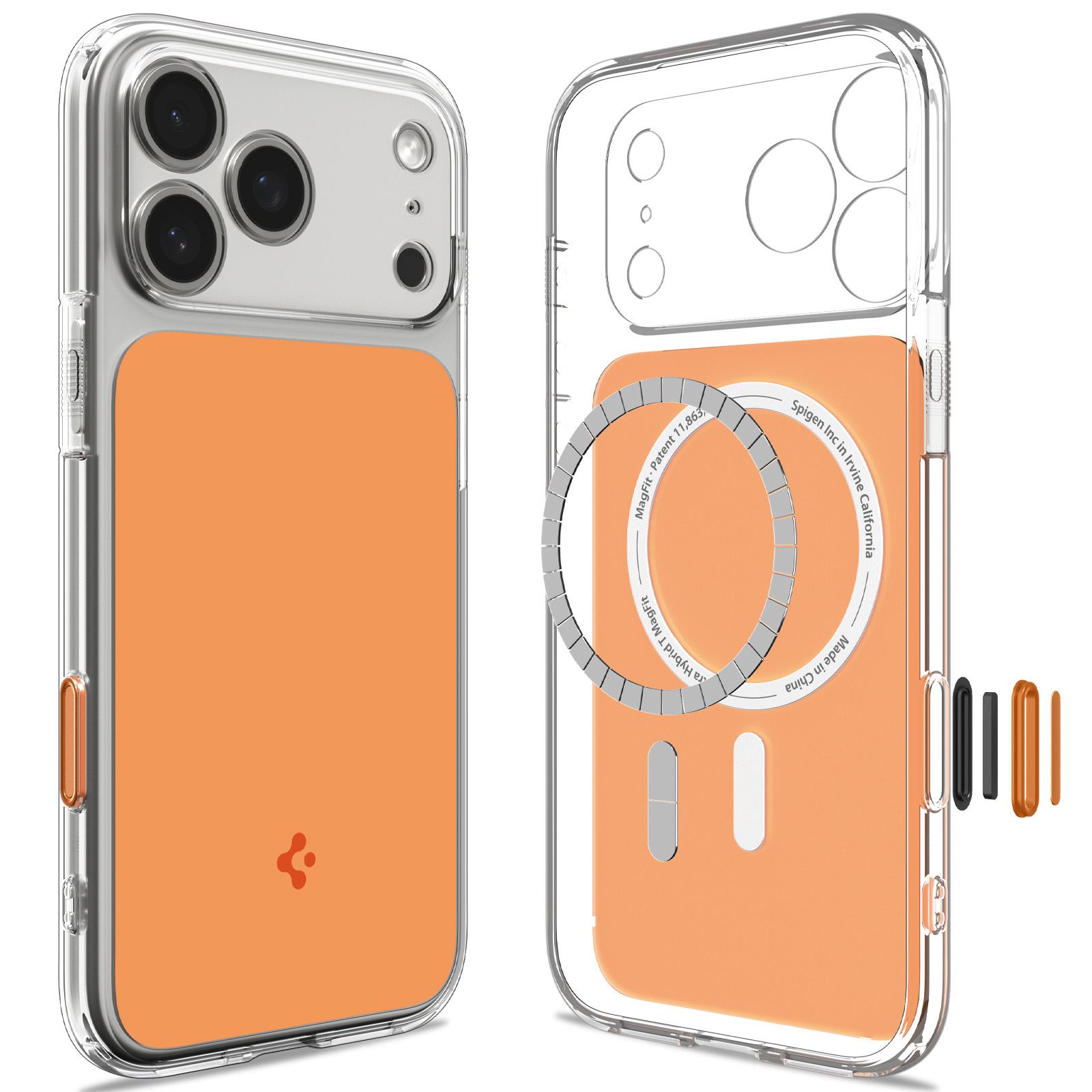 Spigen Ultra Hybrid T MagSafe, glossy orange - iPhone 18 Pro Max/17 Pro Max (2)