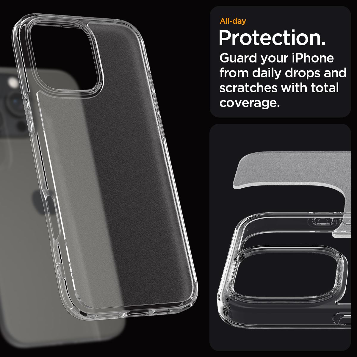 Spigen Ultra Hybrid, frost clear - iPhone 16 Pro Max (12)
