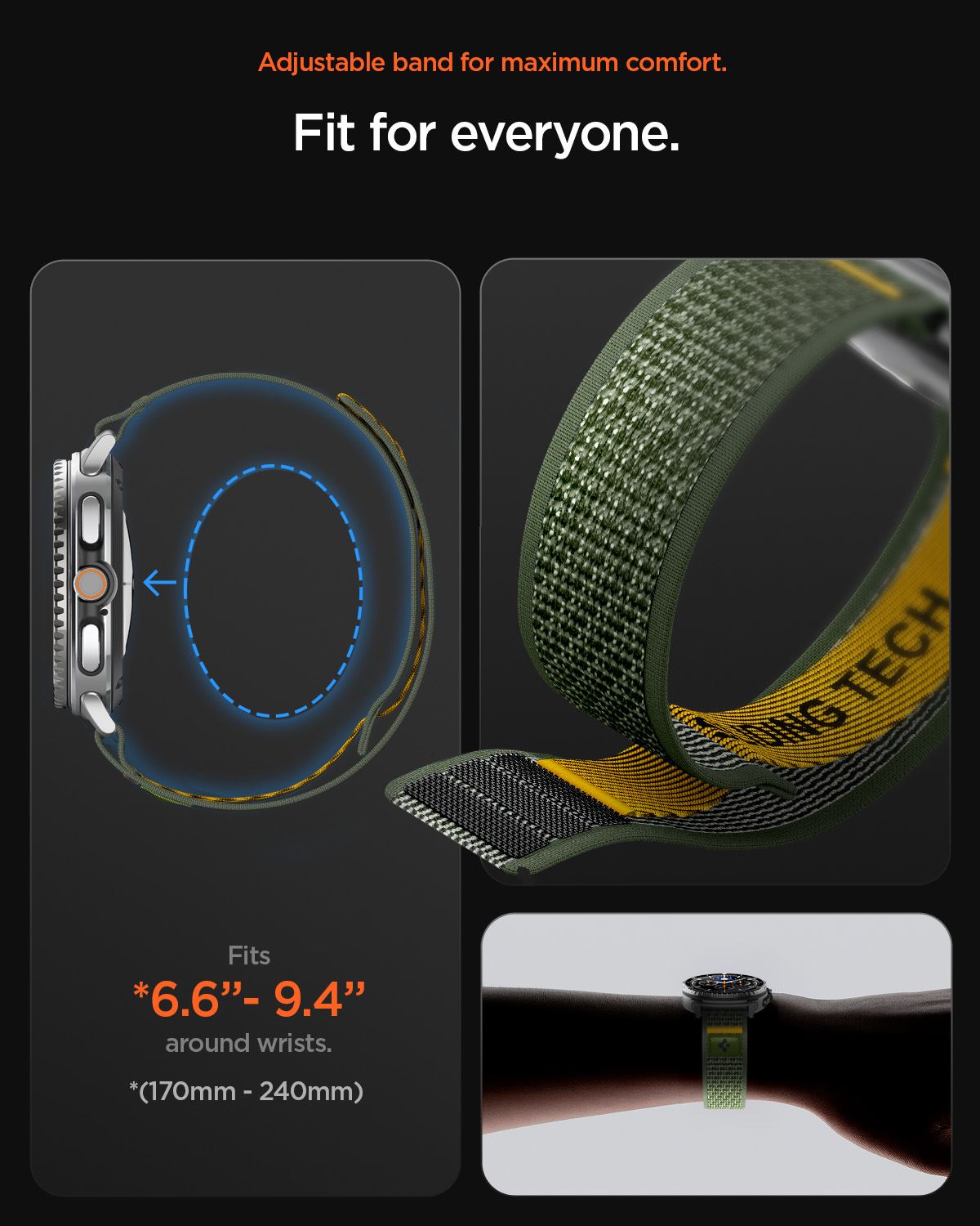 Spigen Athlex Air Band, active green - Samsung Galaxy Watch 8 46mm/44mm/40mm (14)