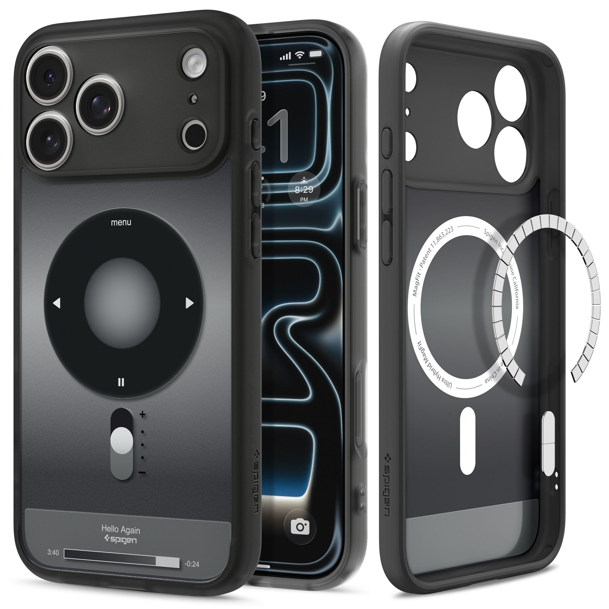 Spigen Ultra Hybrid MagSafe, classic black - iPhone 18 Pro/17 Pro (3)
