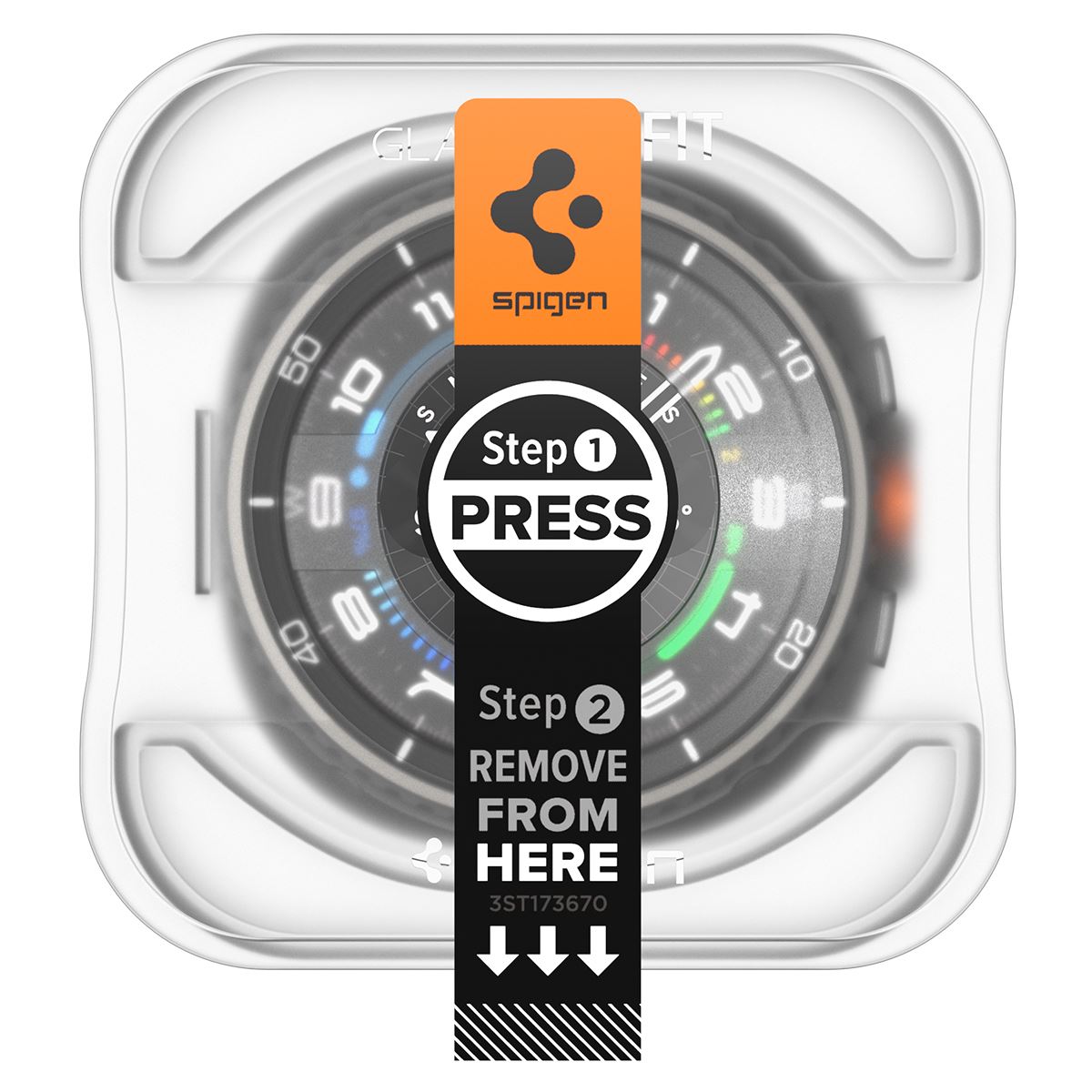Spigen Glass tR EZ Fit 2 Pack - Samsung Galaxy Watch 8 Classic (46mm) (2)