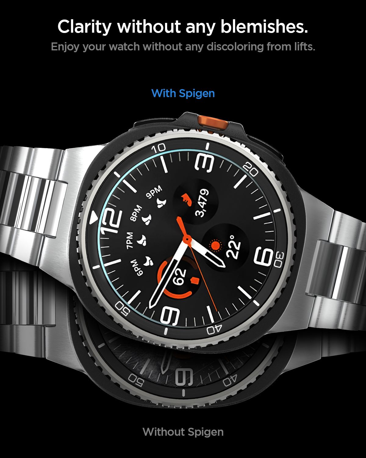Spigen Glass tR EZ Fit 2 Pack - Samsung Galaxy Watch 8 Classic (46mm) (9)