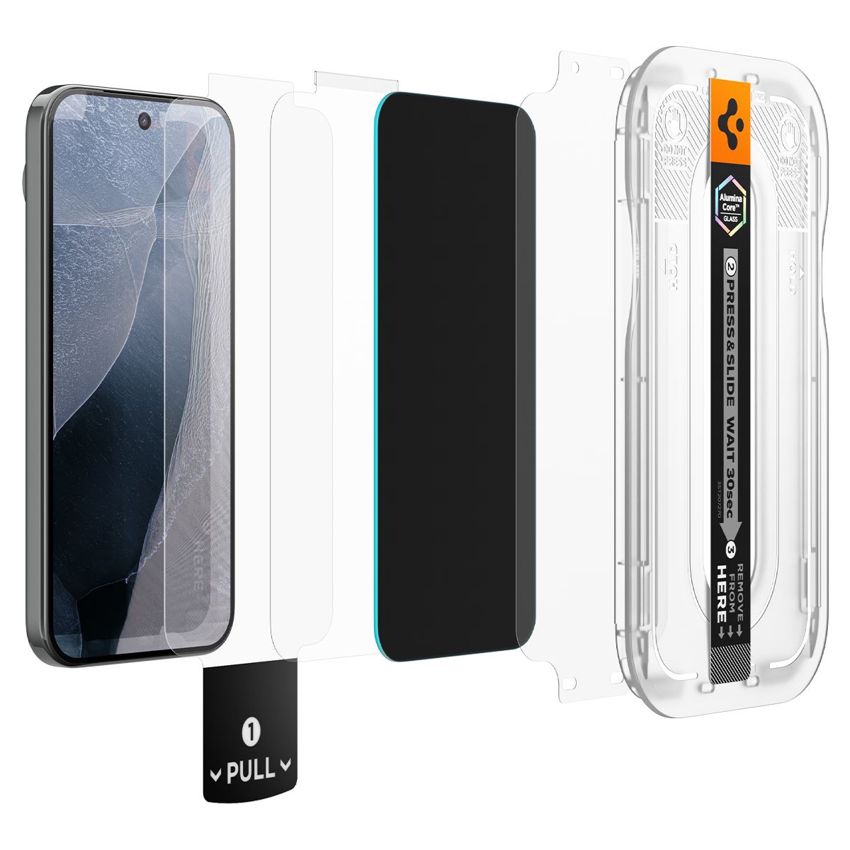 Spigen Glass tR EZ Fit Pro (Privacy) 2 Pack - Google Pixel 11 Pro/10 Pro/9 Pro/9 (3)