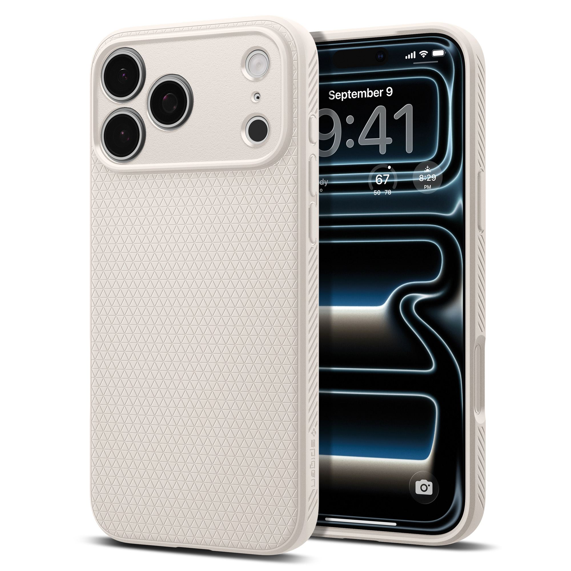 Spigen Liquid Air, natural titanium - iPhone 18 Pro/17 Pro