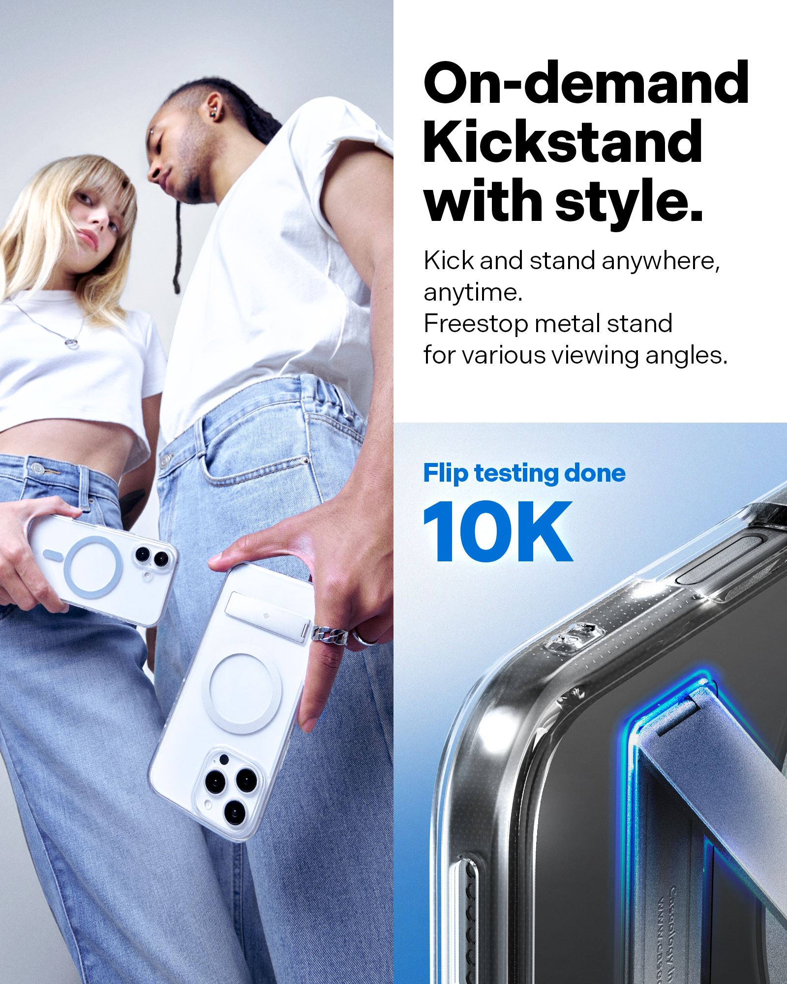 Spigen Caseology Capella MagSafe Kickstand, clear gray - iPhone 16 Pro (12)