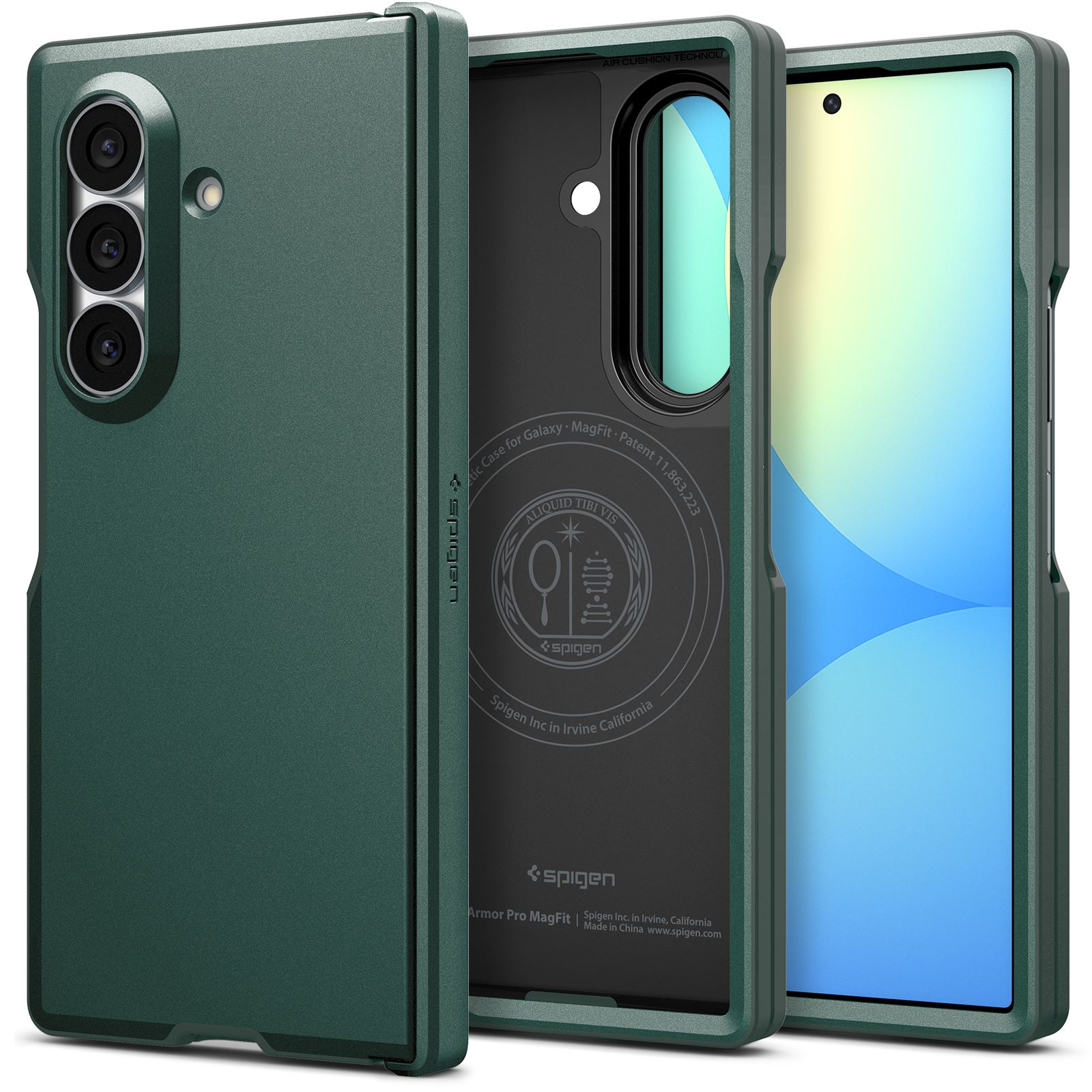 Spigen Tough Armor Pro MagSafe, abyss green - Samsung Galaxy Z Fold8 Ultra (1)