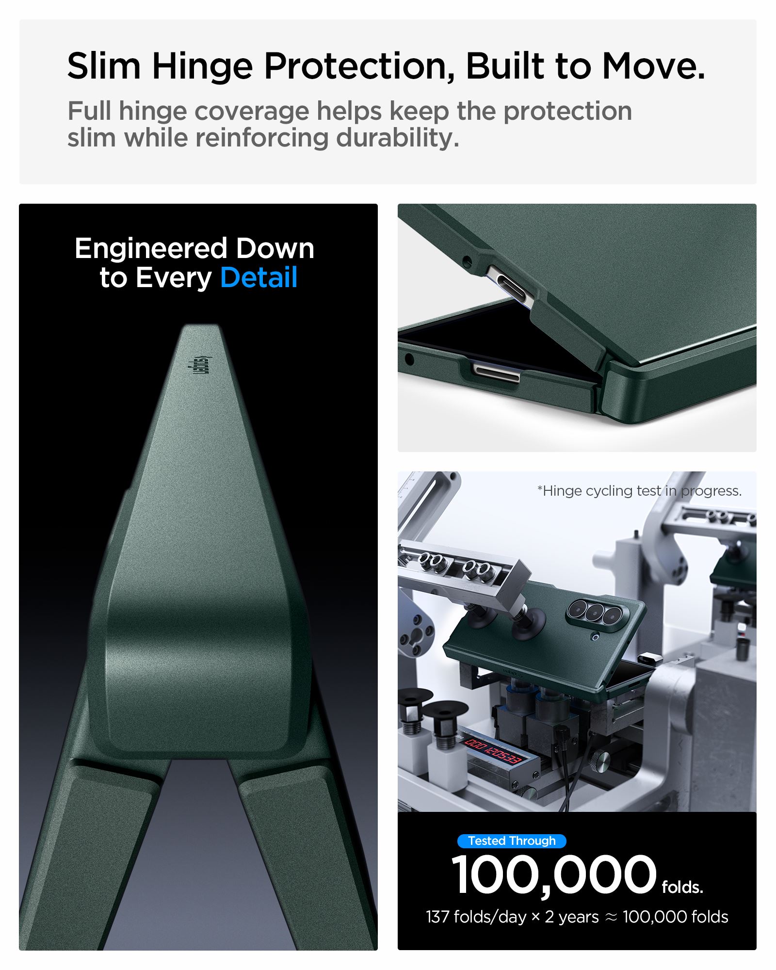 Spigen Tough Armor Pro MagSafe, abyss green - Samsung Galaxy Z Fold8 Ultra (14)