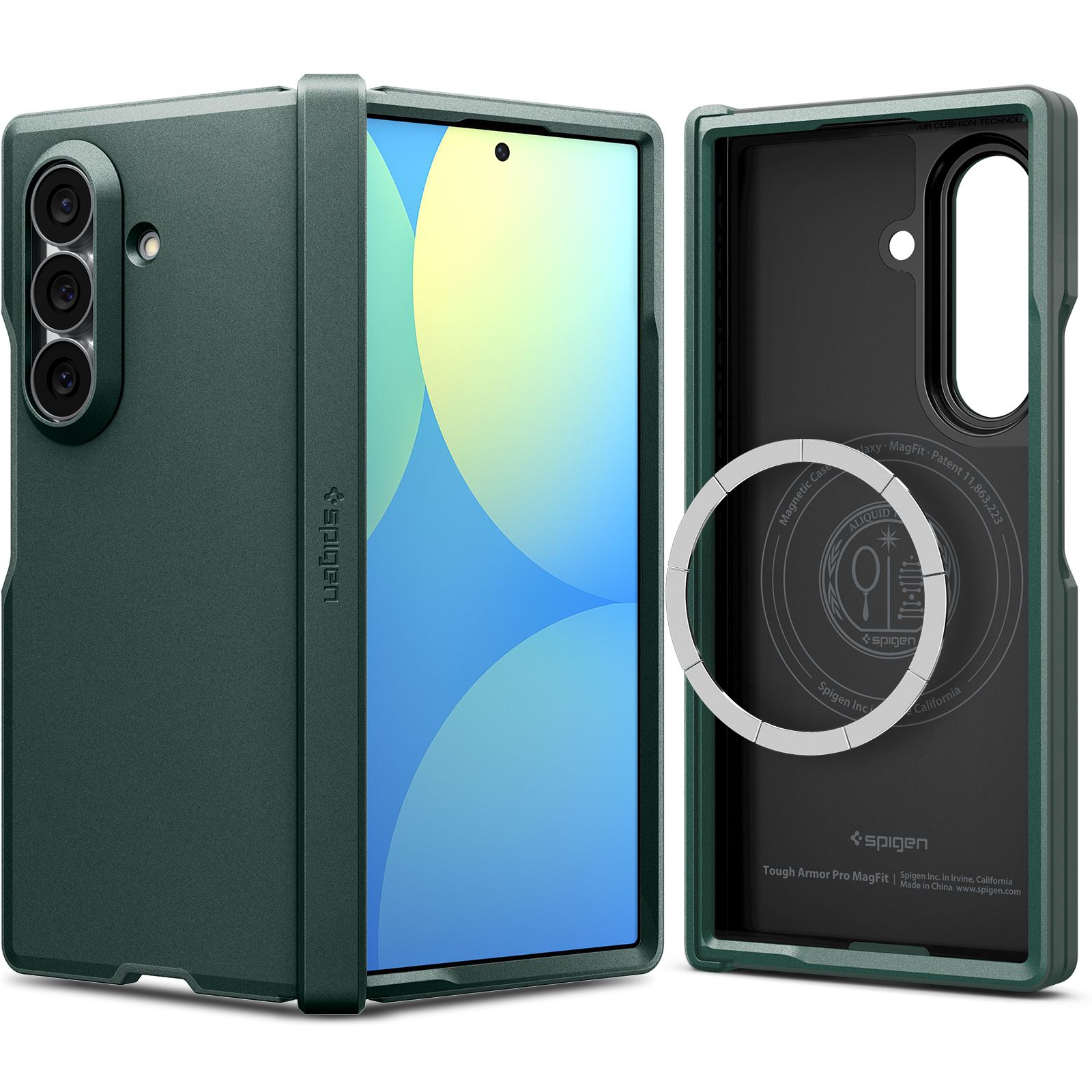 Spigen Tough Armor Pro MagSafe, abyss green - Samsung Galaxy Z Fold8 Ultra (2)