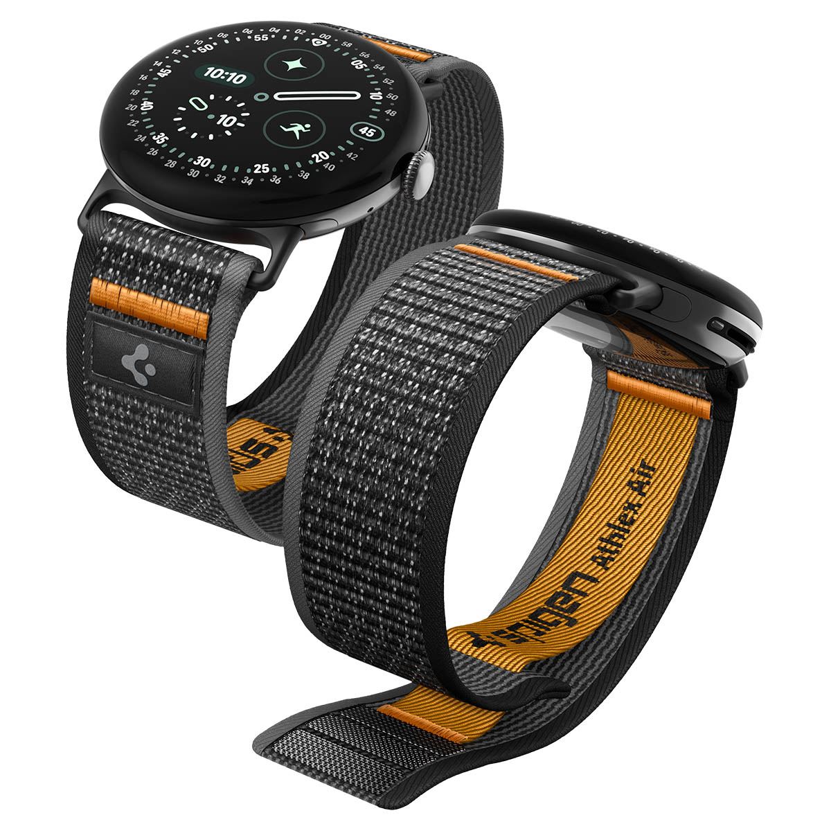 Spigen Athlex Air, active black orange - Google Pixel Watch 5/4/3 41mm/2/1 (1)