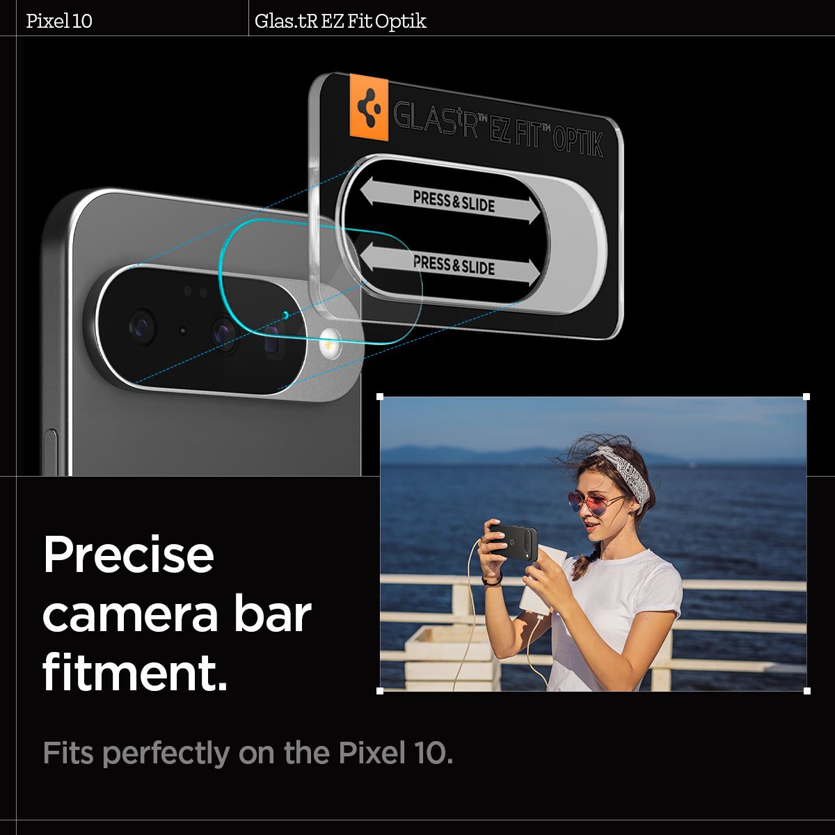 Spigen Glass tR EZ Fit Optik 2 Pack, crystal clear - Google Pixel 10 (12)