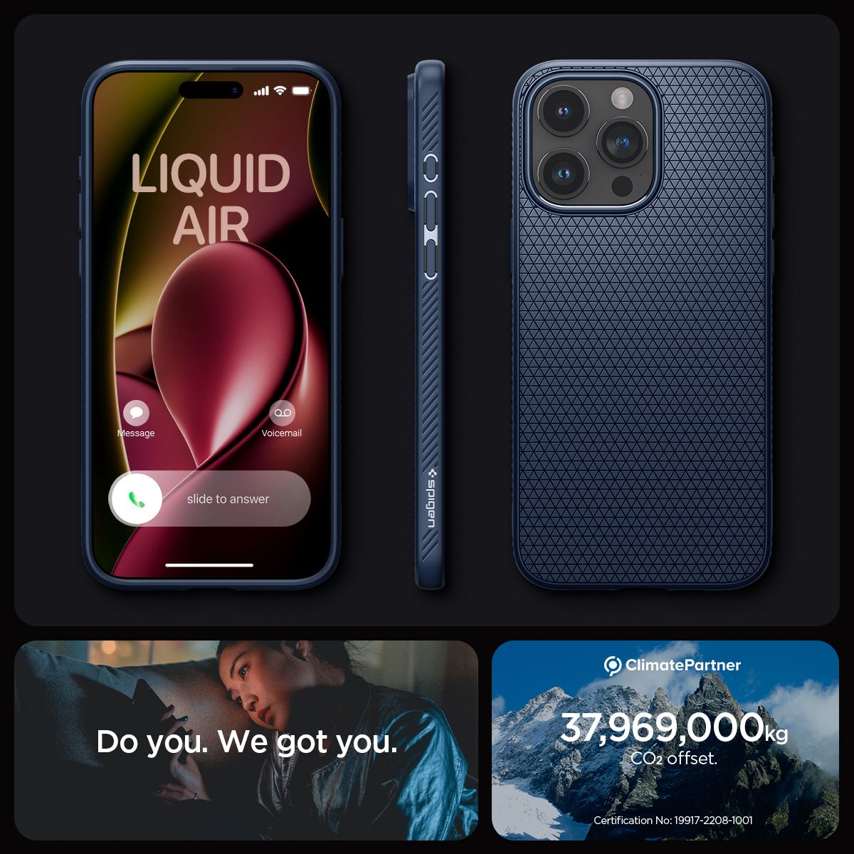Spigen Liquid Air, navy blue - iPhone 15 Pro Max (19)