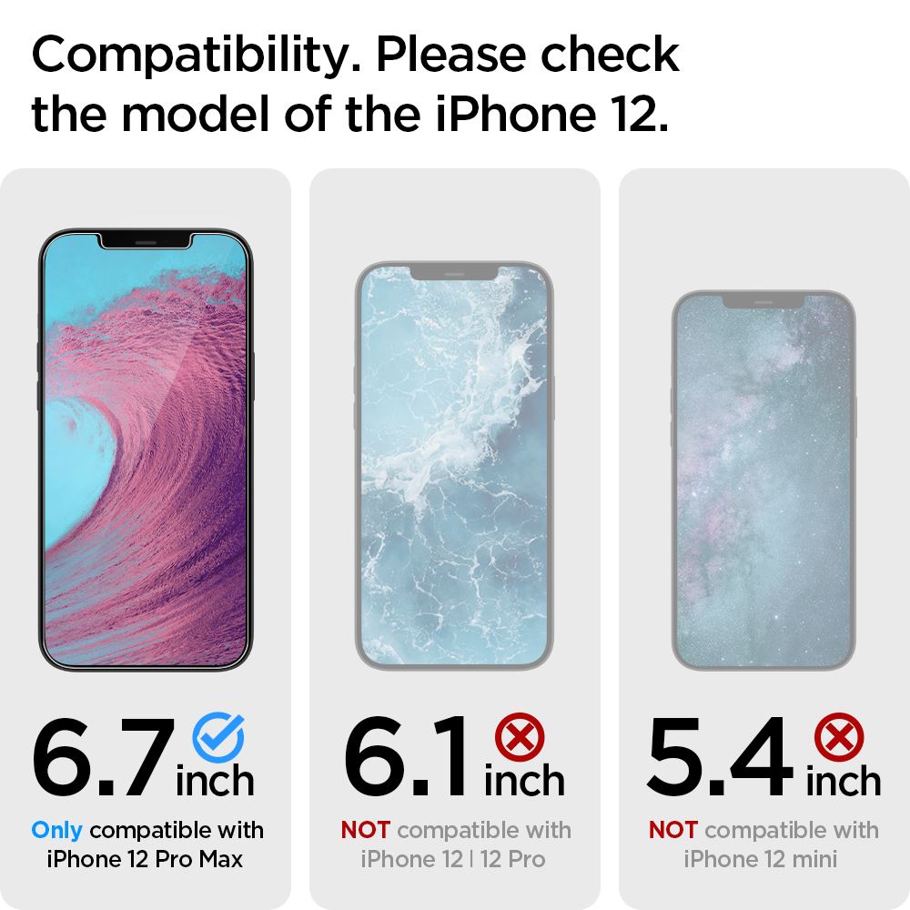 Spigen Glas tR EZ Fit, 2 Pack - iPhone 12 Pro Max (7)